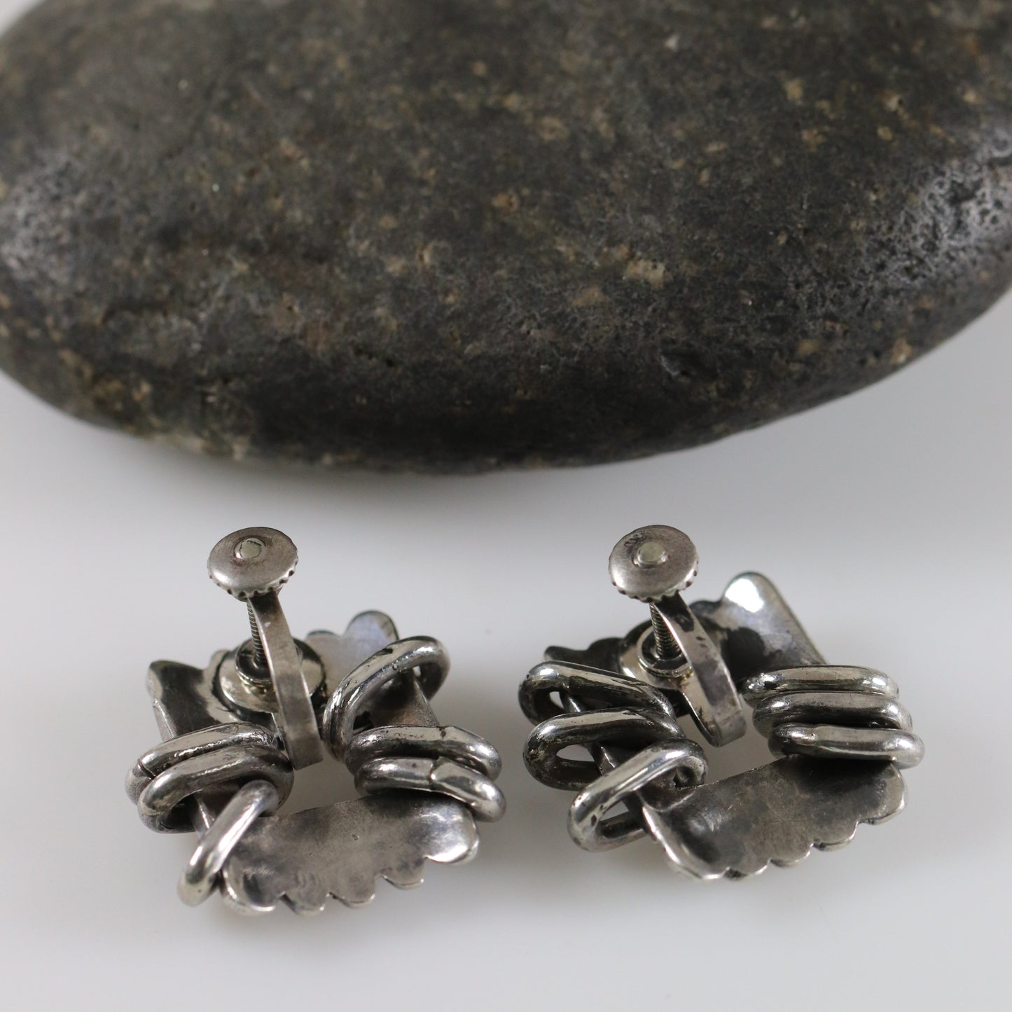 Vintage Hector Aguilar Jewelry | Sterling Silver Fringe Earrings Mexico - Carmel FSJ