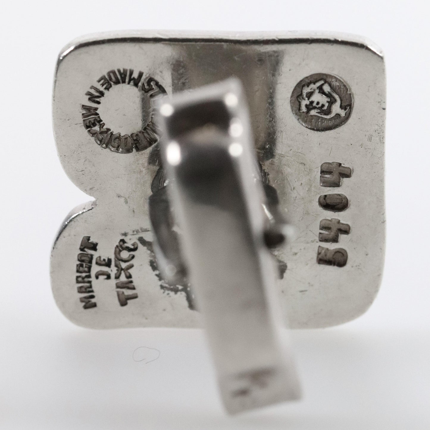 Vintage Margot de Taxco Jewelry | Confetti Men's Tribal Theme Cufflinks - Carmel FSJ