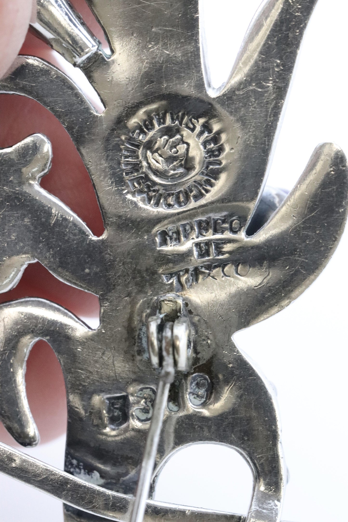 Vintage Margot de Taxco Mexican Jewelry | Ornate Amethyst Floral Brooch - Carmel FSJ