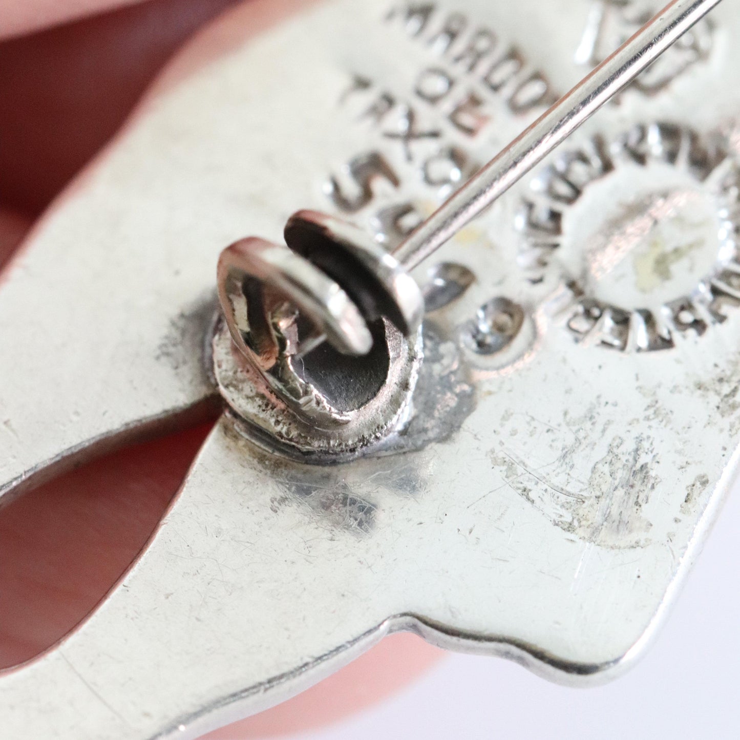 Vintage Margot de Taxco Silver Mexican Jewelry | Indigenous Man Enamel Pin - Carmel FSJ