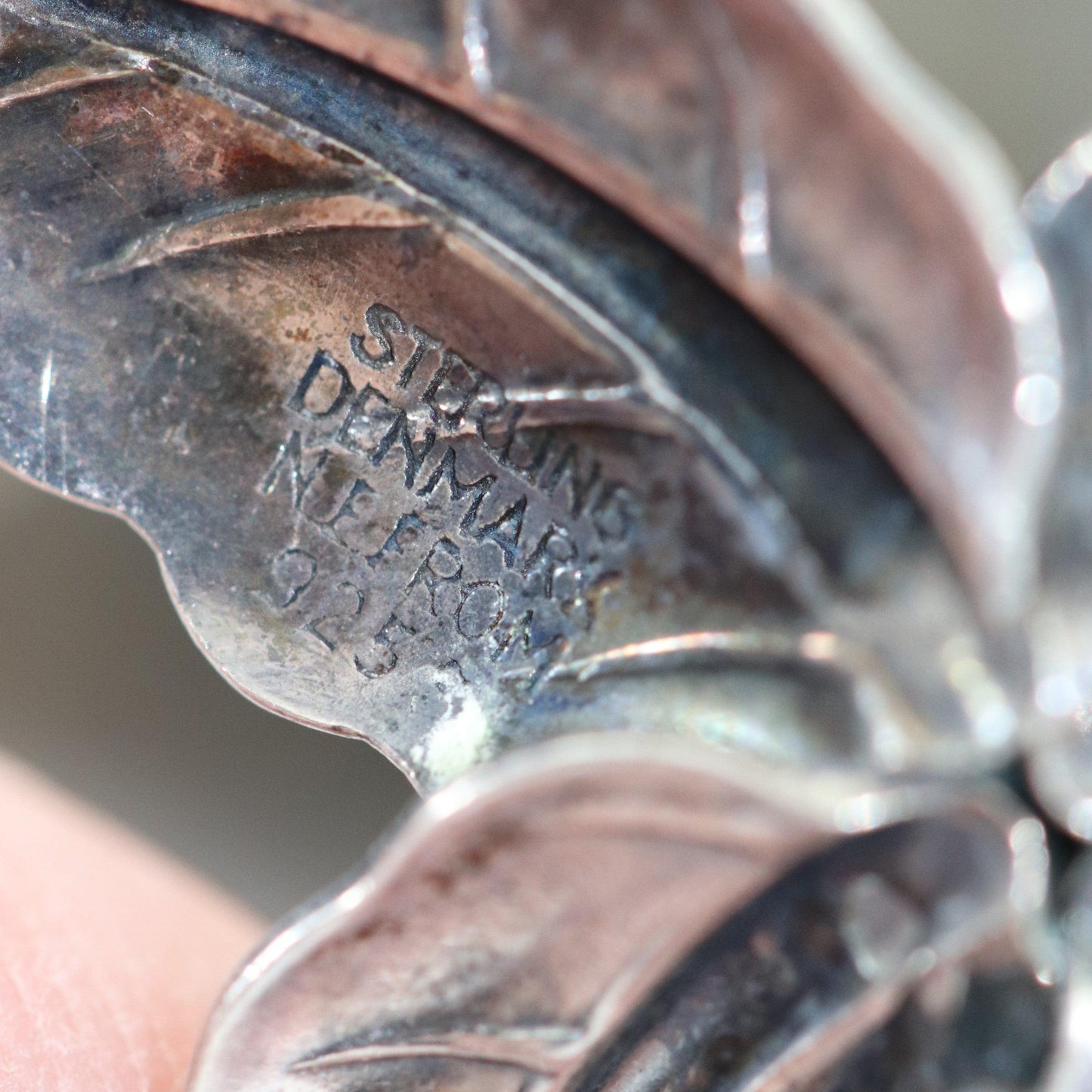 Vintage NE From Sterling Silver Jewelry | Floral Holly Berry Brooch - Carmel FSJ