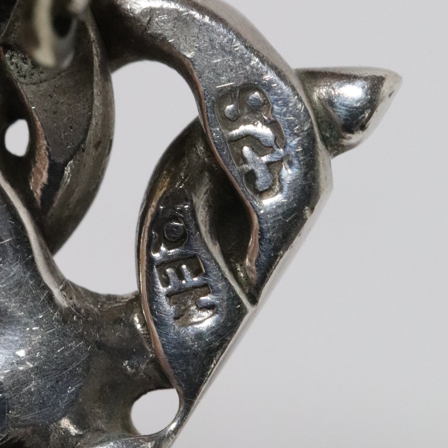 Vintage Rodolfo Espinoza Jewelry | Double Curb Link Earrings REH Mexico - Carmel FSJ