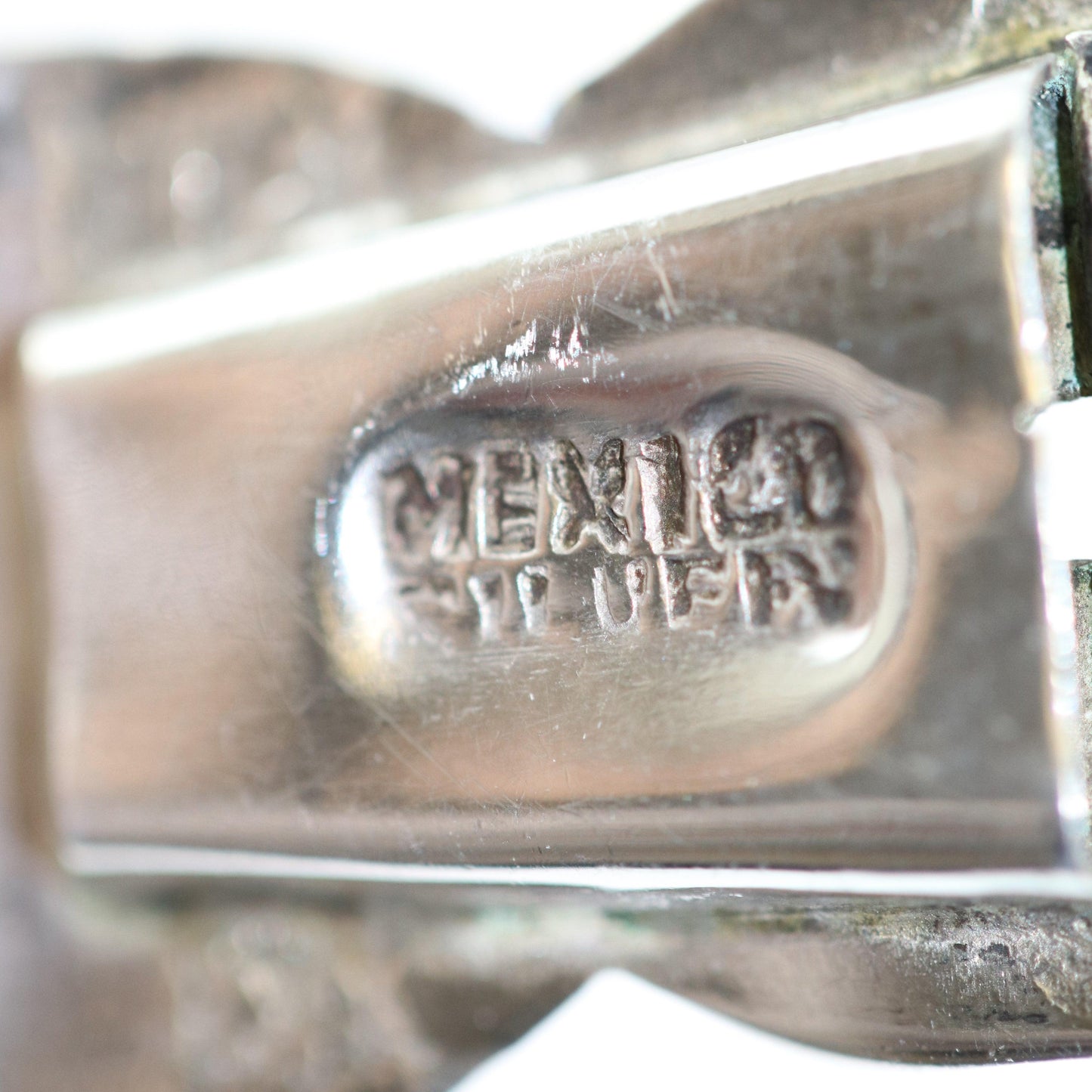 Vintage Silver Mexican Jewelry | Mid-Century Floral Amethyst Bracelet - Carmel FSJ