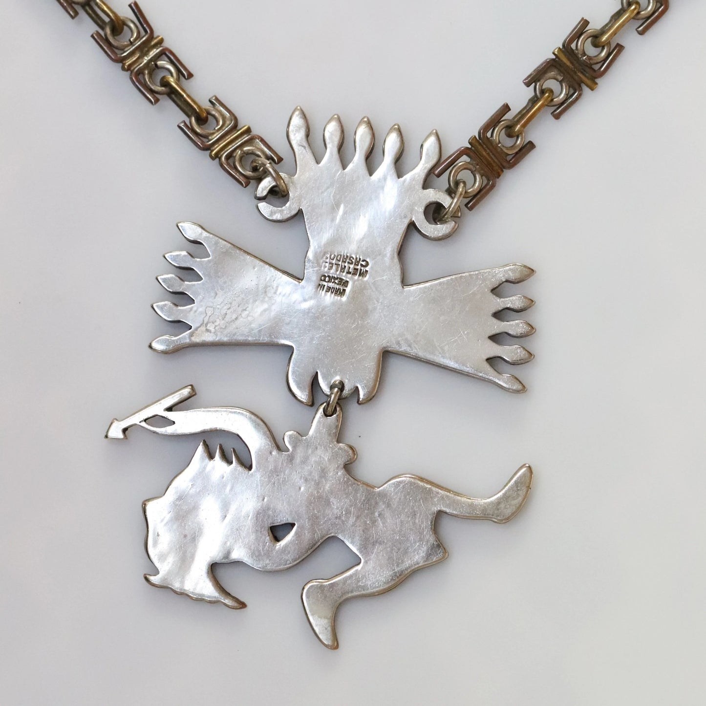 Vintage Silver Mexican Jewelry | Mid Century Los Casados Necklace - Carmel Fine Silver Jewelry