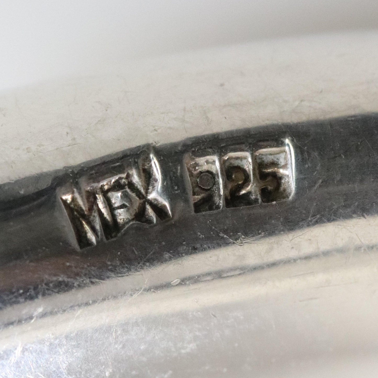 Vintage Silver Mexican Jewelry | Mid-Century Modernist Bangle Statement Bracelet - Carmel FSJ