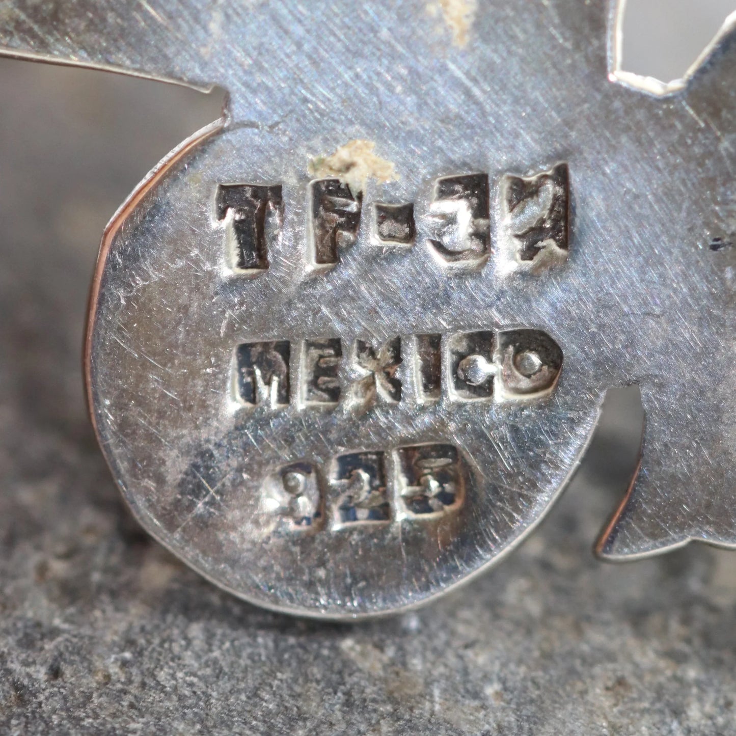 Vintage Taxco Silver Mexican Jewelry | Jeronimo Fuentas Enamel Flower Cart Brooch - Carmel Fine Silver Jewelry