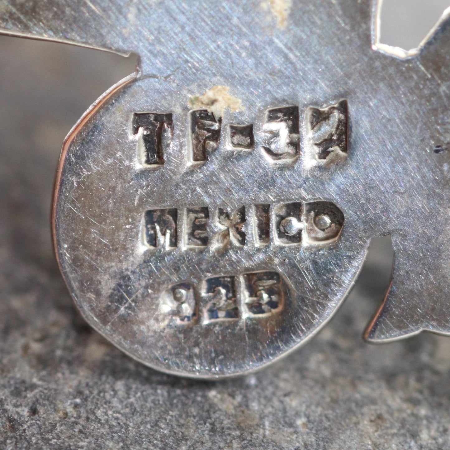 Vintage Taxco Silver Mexican Jewelry | Jeronimo Fuentas Enamel Flower Cart Brooch - Carmel FSJ