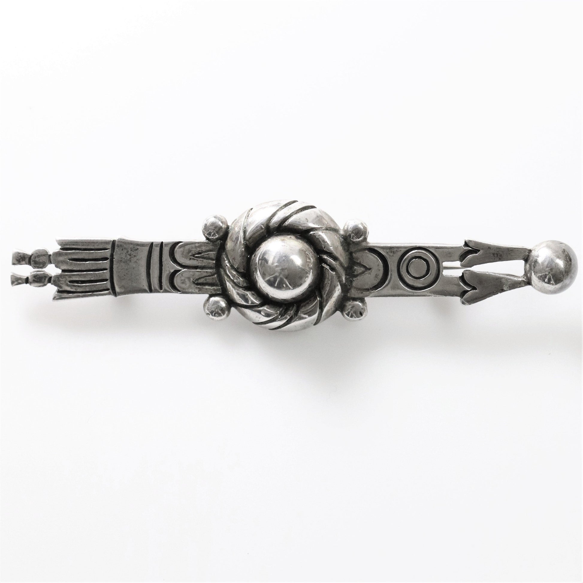Vintage Taxco William Spratling Jewelry | Silver Arrow Bar Brooch - Carmel Fine Silver Jewelry