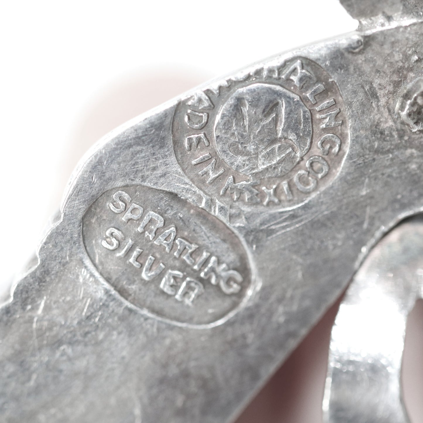 Vintage William Spratling Jewelry | Amethyst Hand Brooch Taxco Mexico - Carmel FSJ