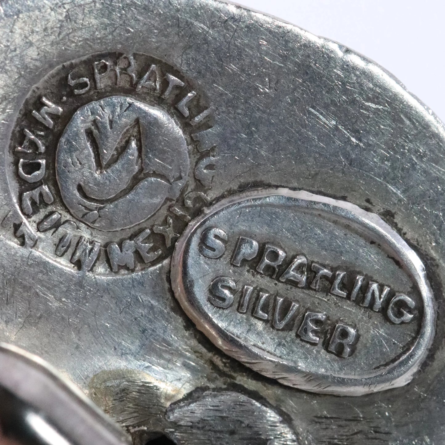 Vintage William Spratling Jewelry | Married Metal Continental Solidarity Brooch Mexico - Carmel Fine Silver Jewelry