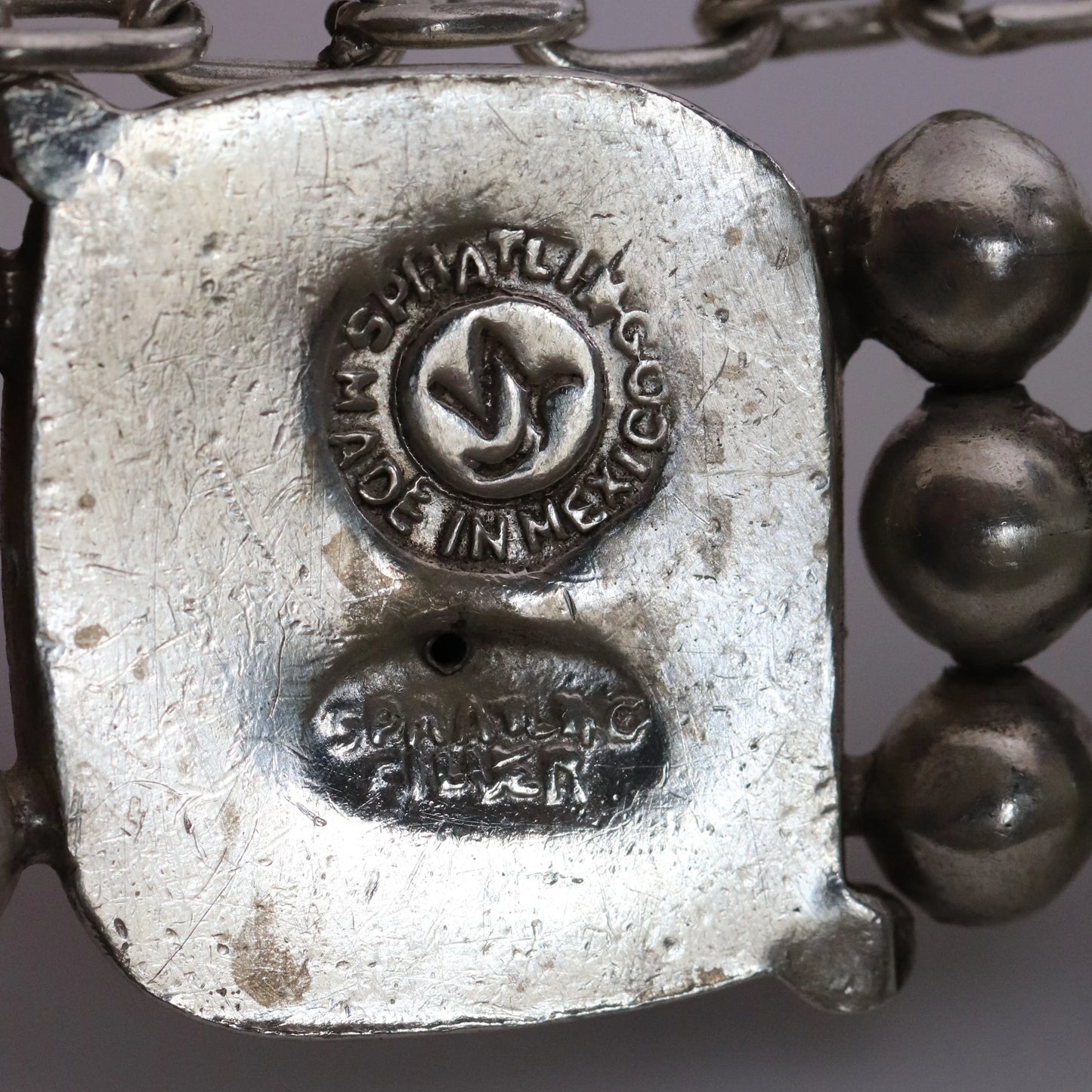 Vintage William Spratling Jewelry | Taxco Pillow Bracelet Sterling Silver and Copper Mexico - Carmel Fine Silver Jewelry