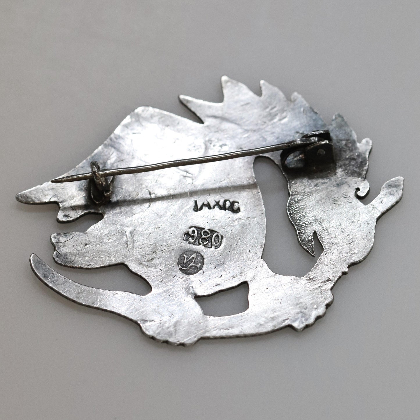 Vintage William Spratling Taxco Silver Mexican Jewelry | Mid-Century Modernish Eagle on Stem Brooch - Carmel FSJ