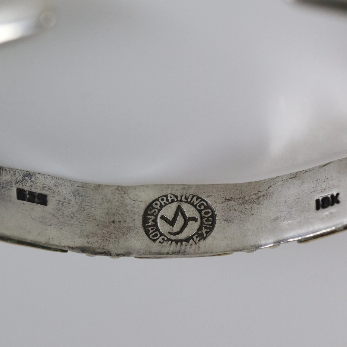 William Spratling Gilded Gold Silver Cuff | Vintage Sterling Silver | Mid-Century Taxco Mexico - Carmel FSJ