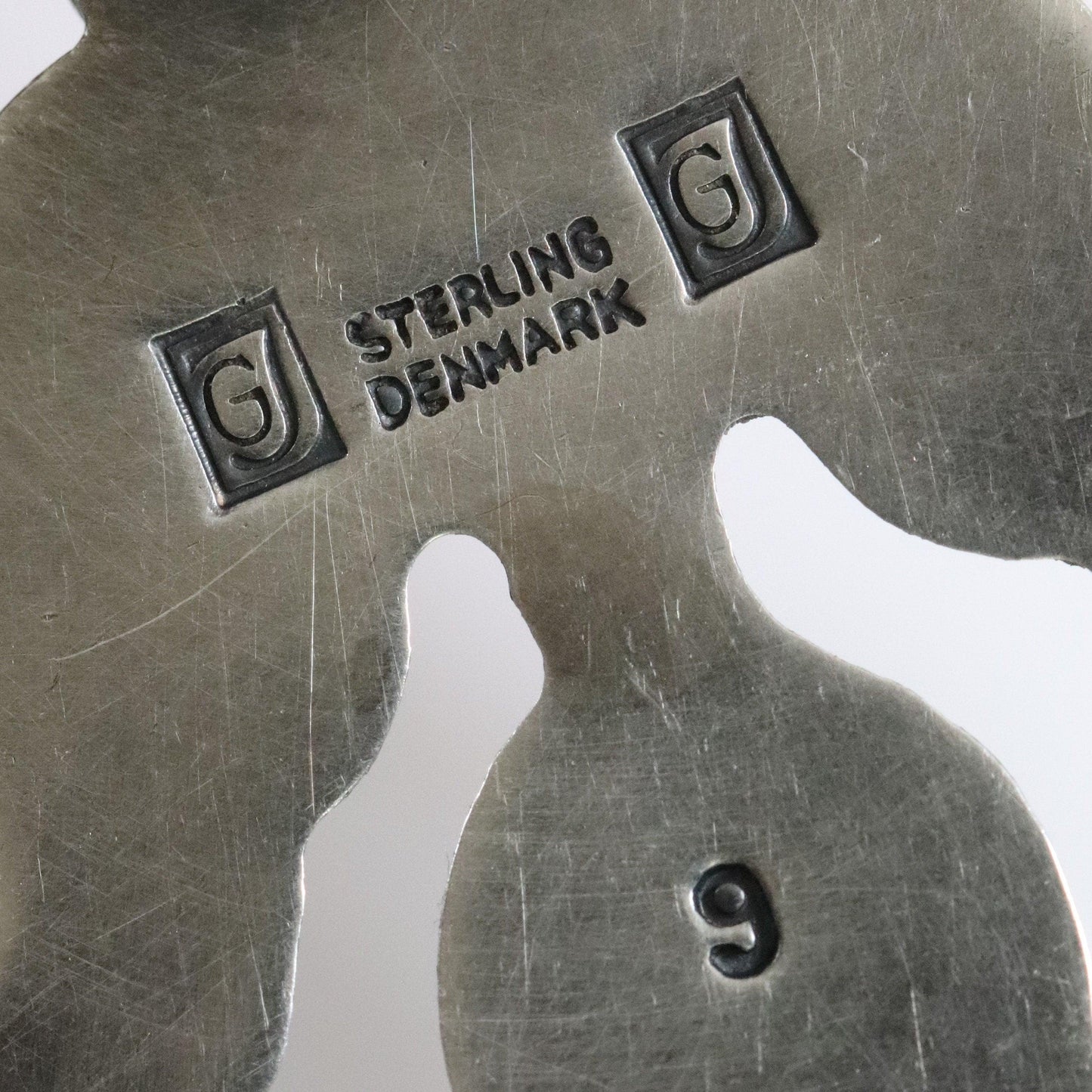 Georg Jensen Jewelry | Amber Malachite Art Nouveau Silver Vintage Necklace 9 - Carmel FSJ