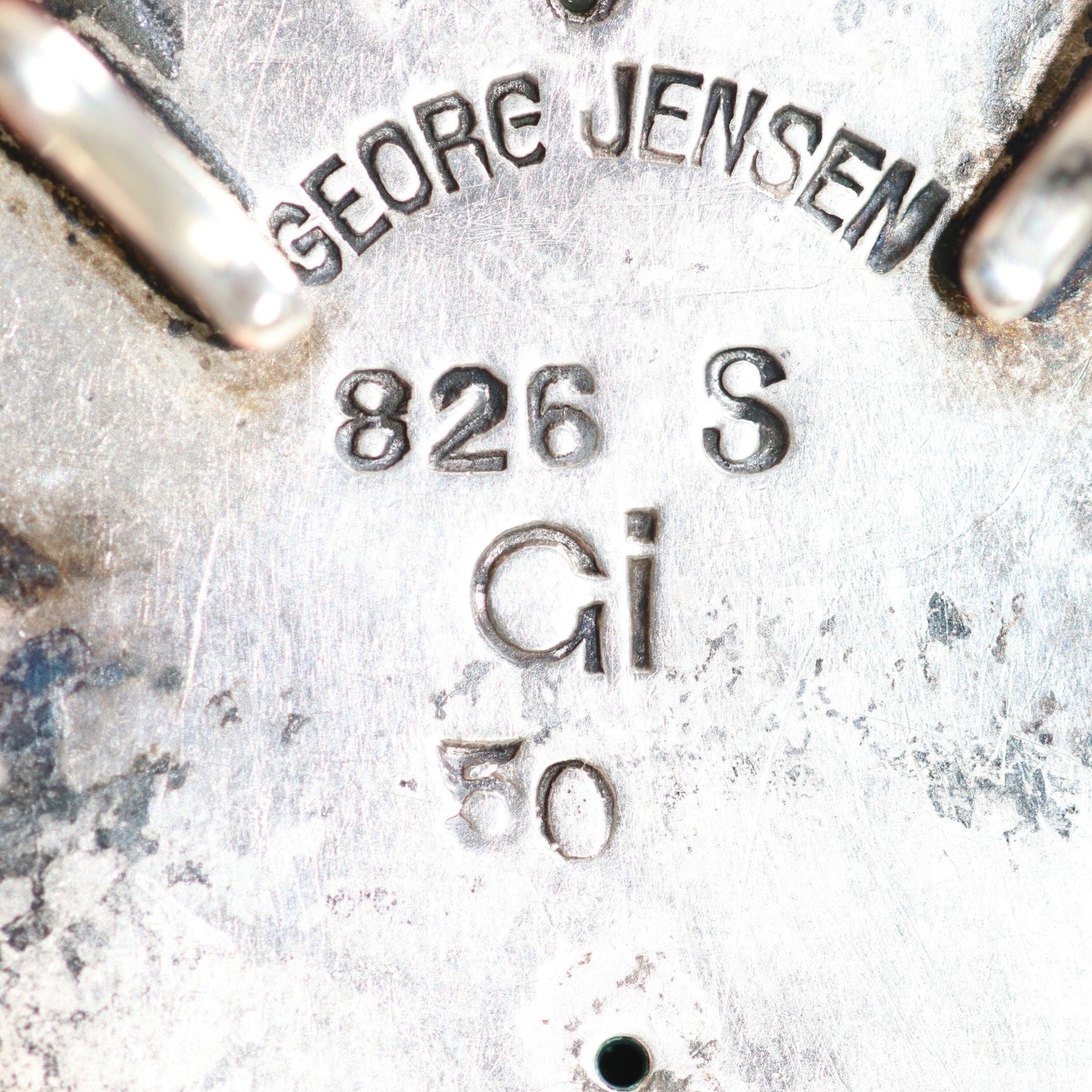 Georg Jensen Jewelry | Chrysoprase Amber Silver Vintage Brooch or Pendant 50 - Carmel FSJ