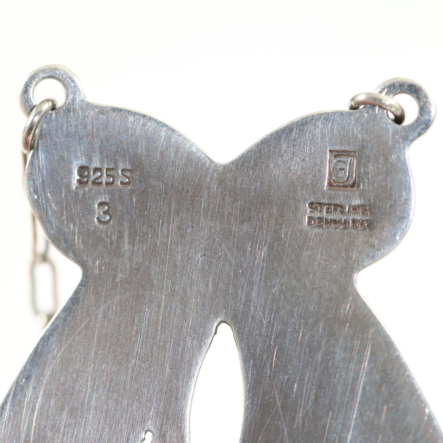 Georg Jensen Jewelry | Chrysorpase Amber Art Nouveau Silver Vintage Necklace 3 - Carmel FSJ