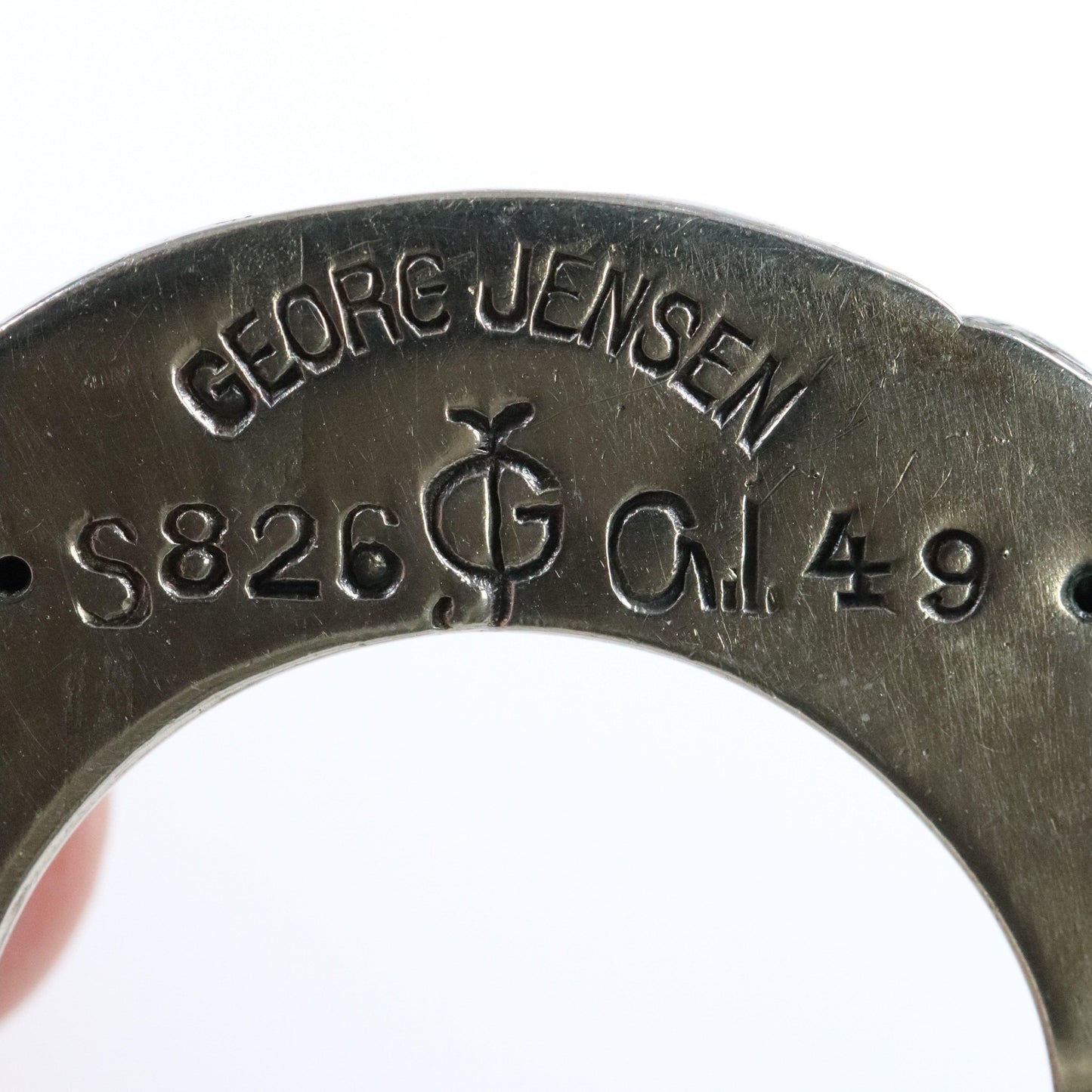 Georg Jensen Jewelry | Coral Art Nouveau Silver Vintage Brooch 49 - Carmel FSJ