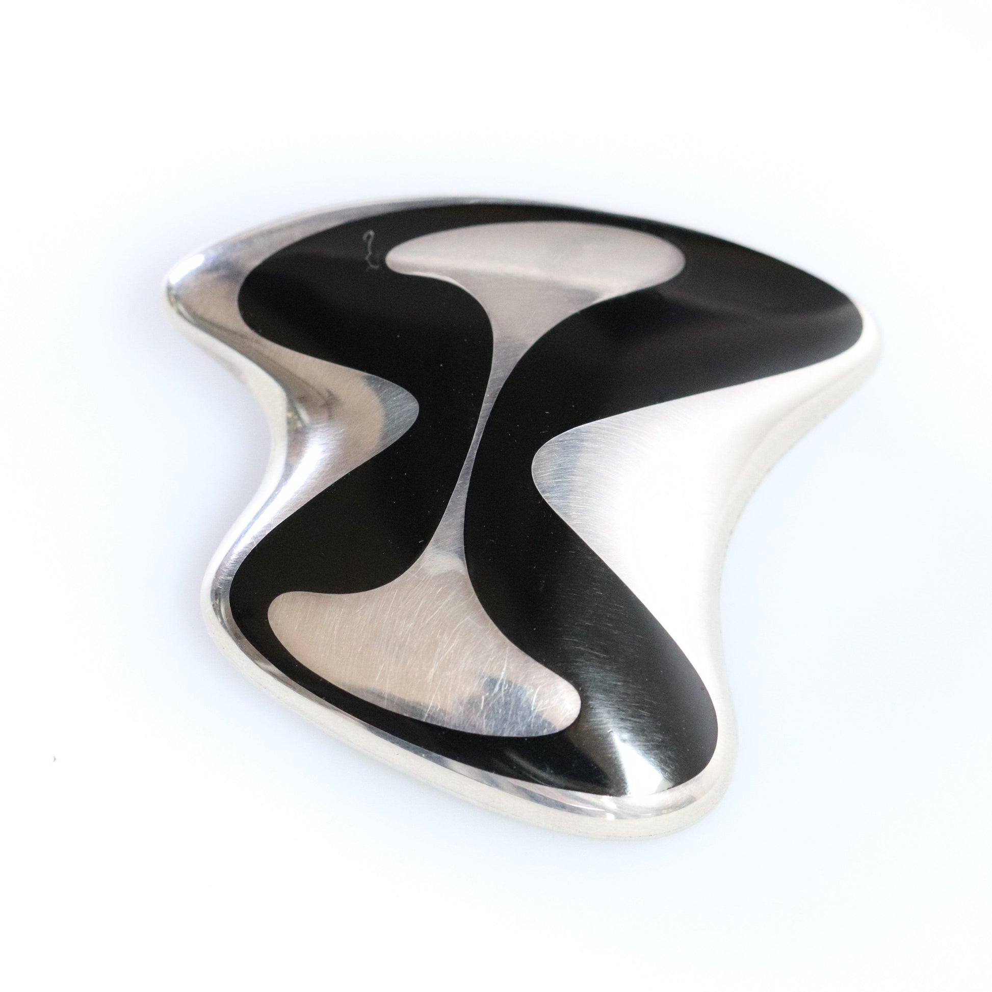 Georg Jensen Jewelry | Enamel Modernist Pin Silver Vintage Brooch 315 - Carmel Fine Silver Jewelry