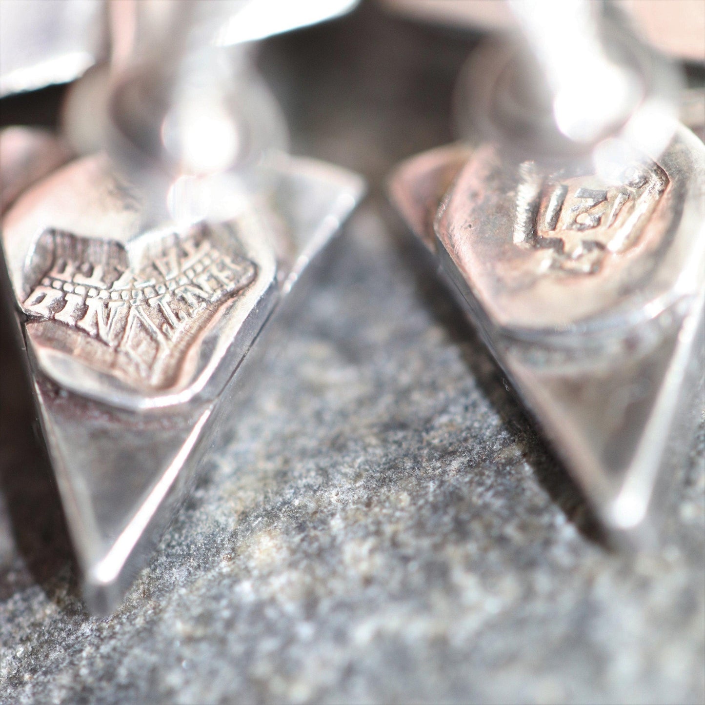 SOLD OUT: Antonio Pineda Earrings | Taxco Mid-Century Modernist Drop Moonstone | Vintage 970 Sterling Silver Mexico - Carmel FSJ