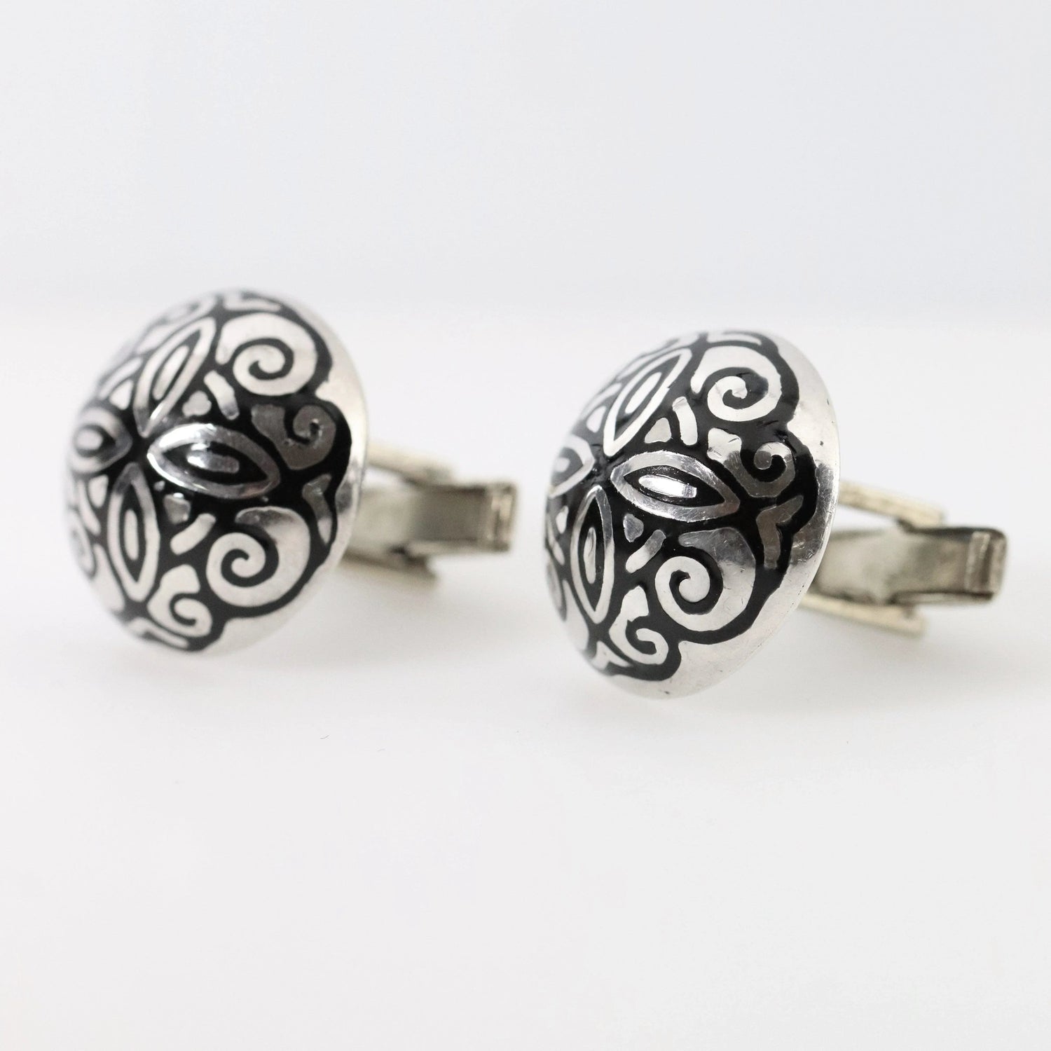 Vintage Silver Cufflink Collection - Carmel Fine Silver Jewelry