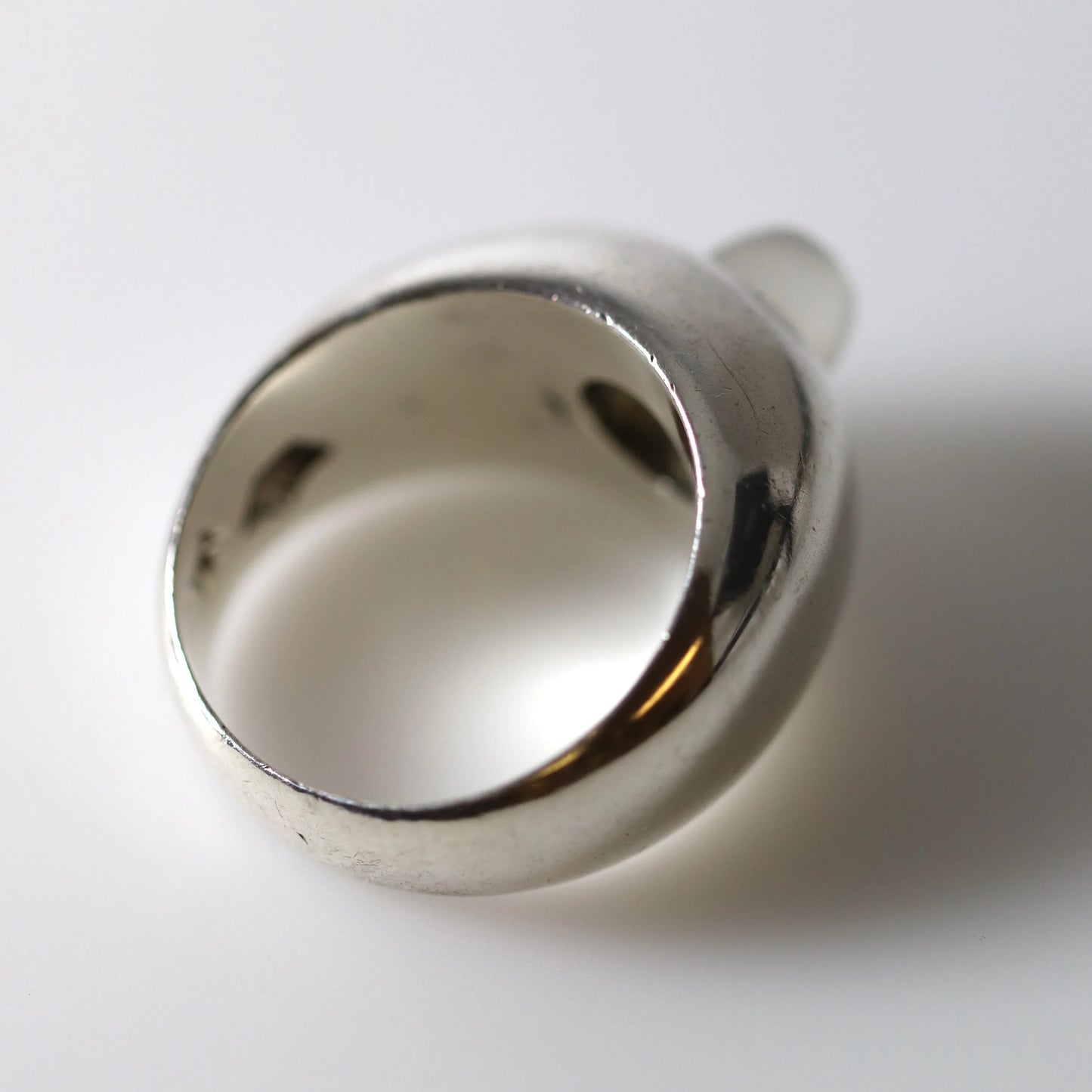 Antonio Pineda Modernist Dome Moonstone Statement Ring