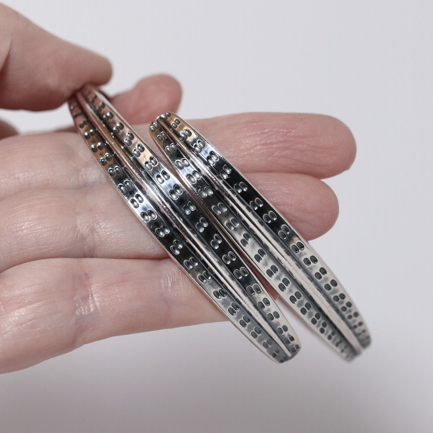 Vintage David Andersen Jewelry | Viking Saga Overlapping Bands Bangle Bracelet Denmark
