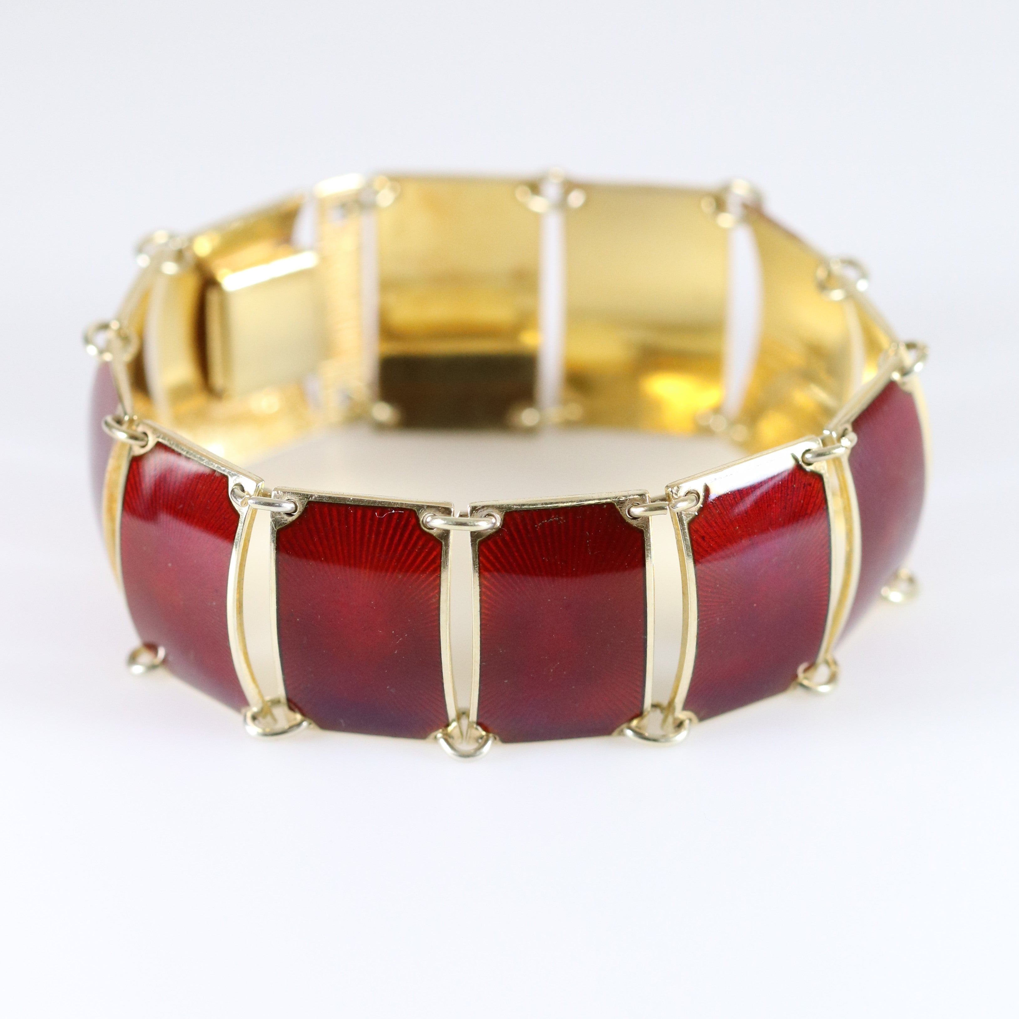 FRED Vintage Gold, Topaz And Enamel Cuff Bracelet Available For