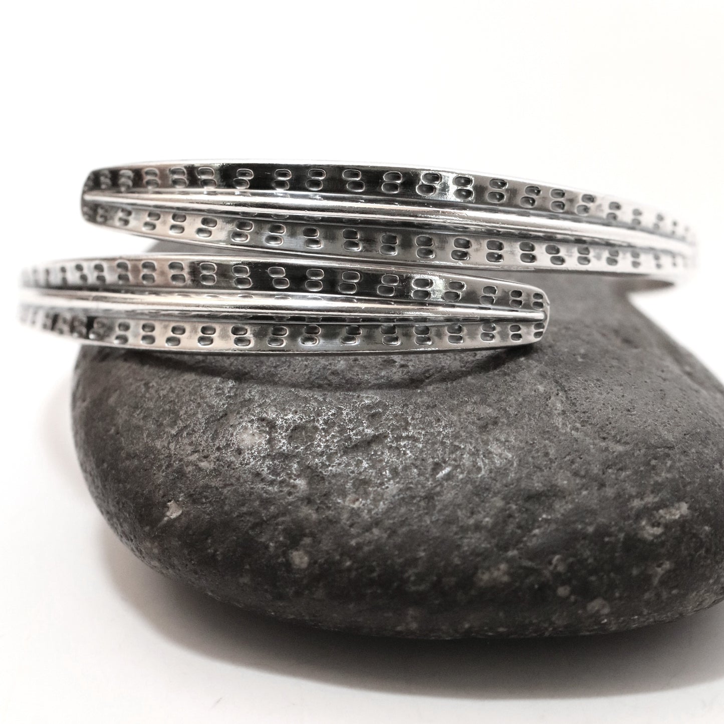 Vintage David Andersen Jewelry | Viking Saga Overlapping Bands Bangle Bracelet Denmark