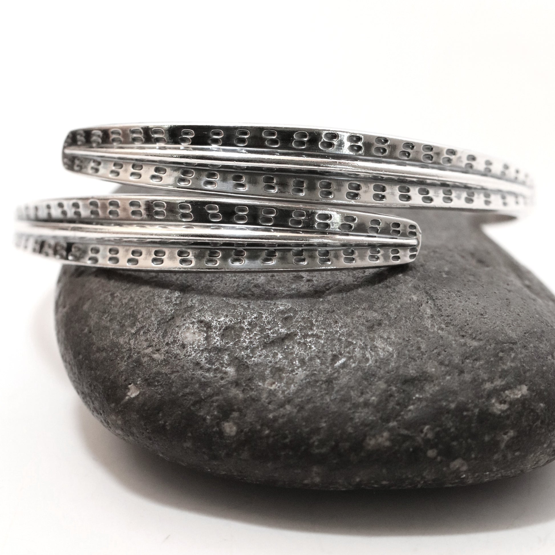 Vintage David Andersen Jewelry | Viking Saga Overlapping Bands Bangle Bracelet Denmark