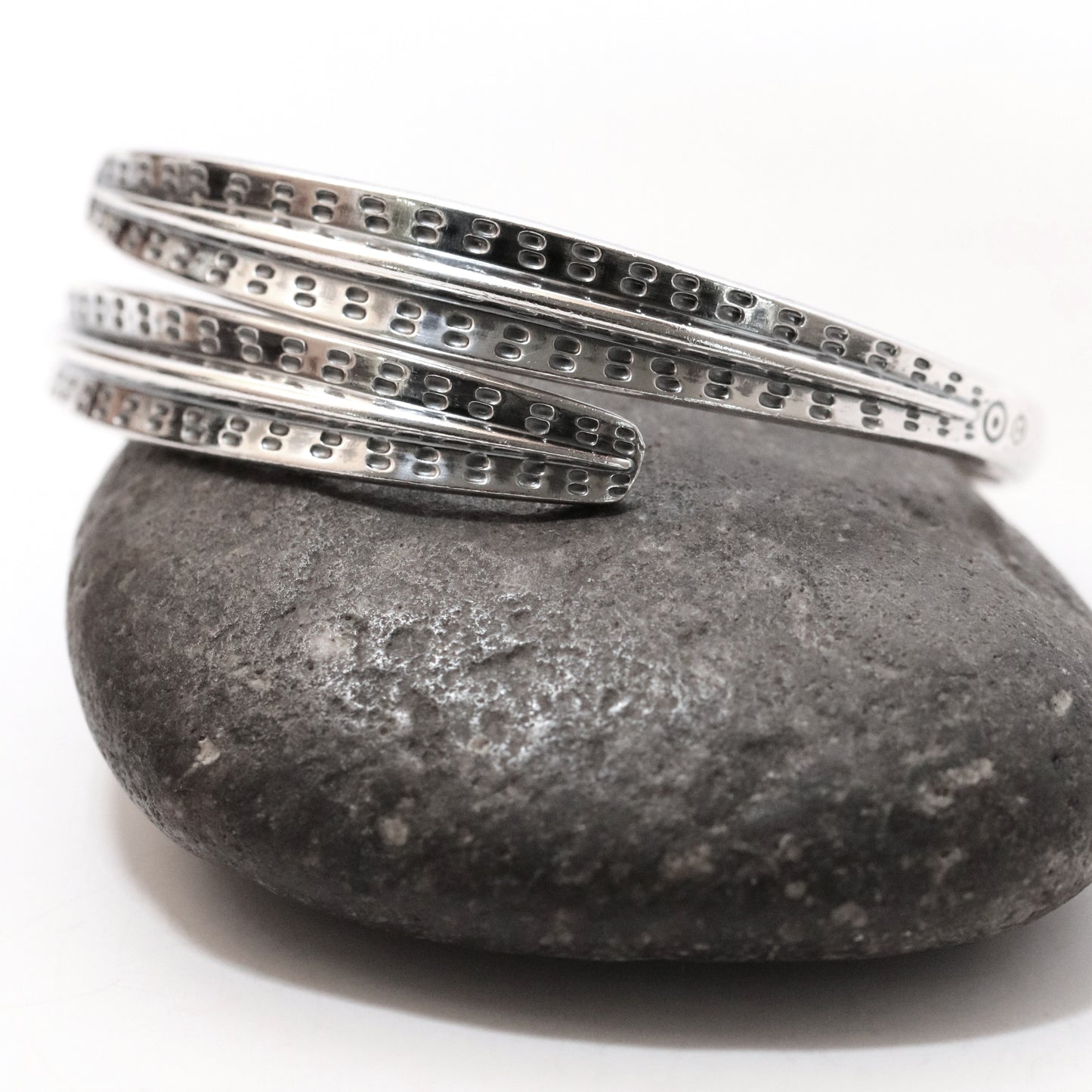 Vintage David Andersen Jewelry | Viking Saga Overlapping Bands Bangle Bracelet Denmark