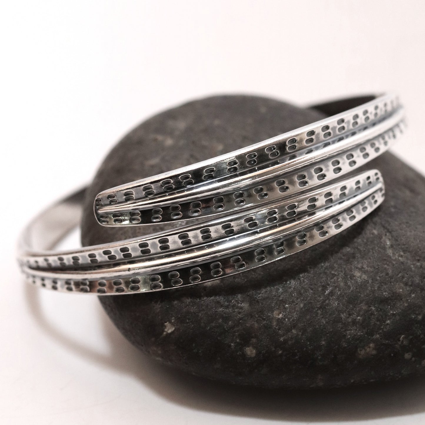 Vintage David Andersen Jewelry | Viking Saga Overlapping Bands Bangle Bracelet Denmark