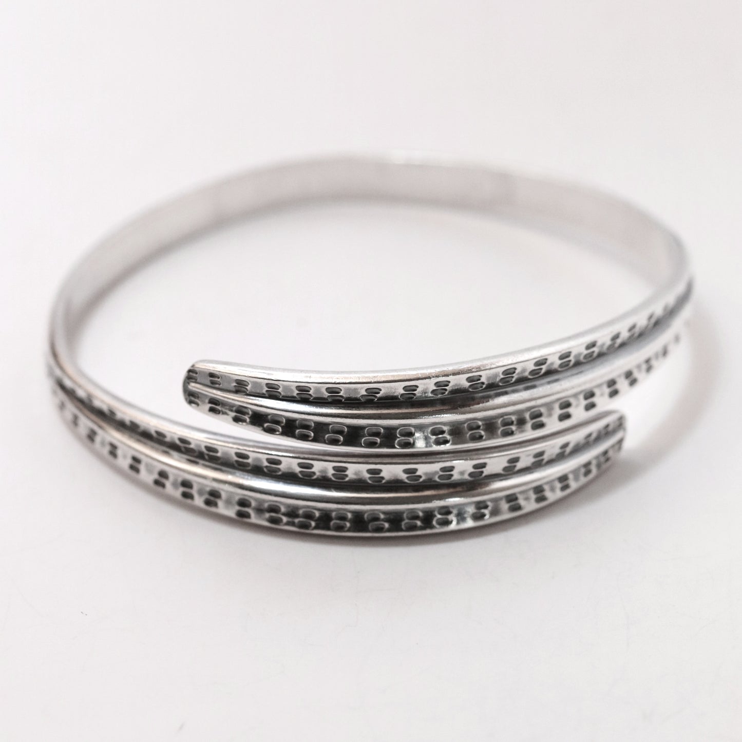 Vintage David Andersen Jewelry | Viking Saga Overlapping Bands Bangle Bracelet Denmark