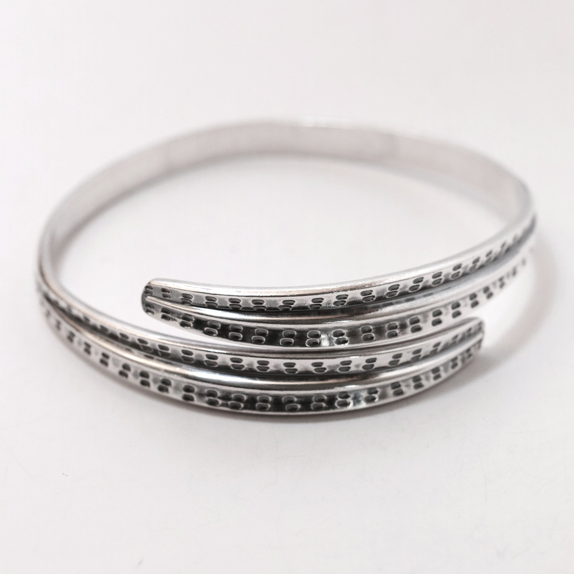 Vintage David Andersen Jewelry | Viking Saga Overlapping Bands Bangle Bracelet Denmark