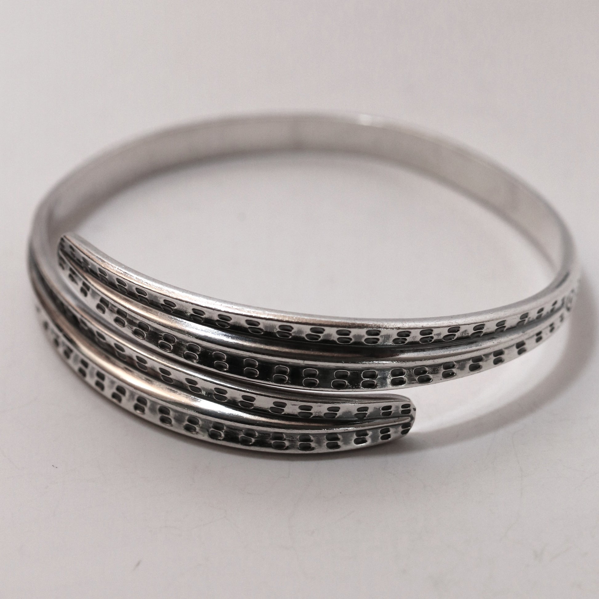 Vintage David Andersen Jewelry | Viking Saga Overlapping Bands Bangle Bracelet Denmark