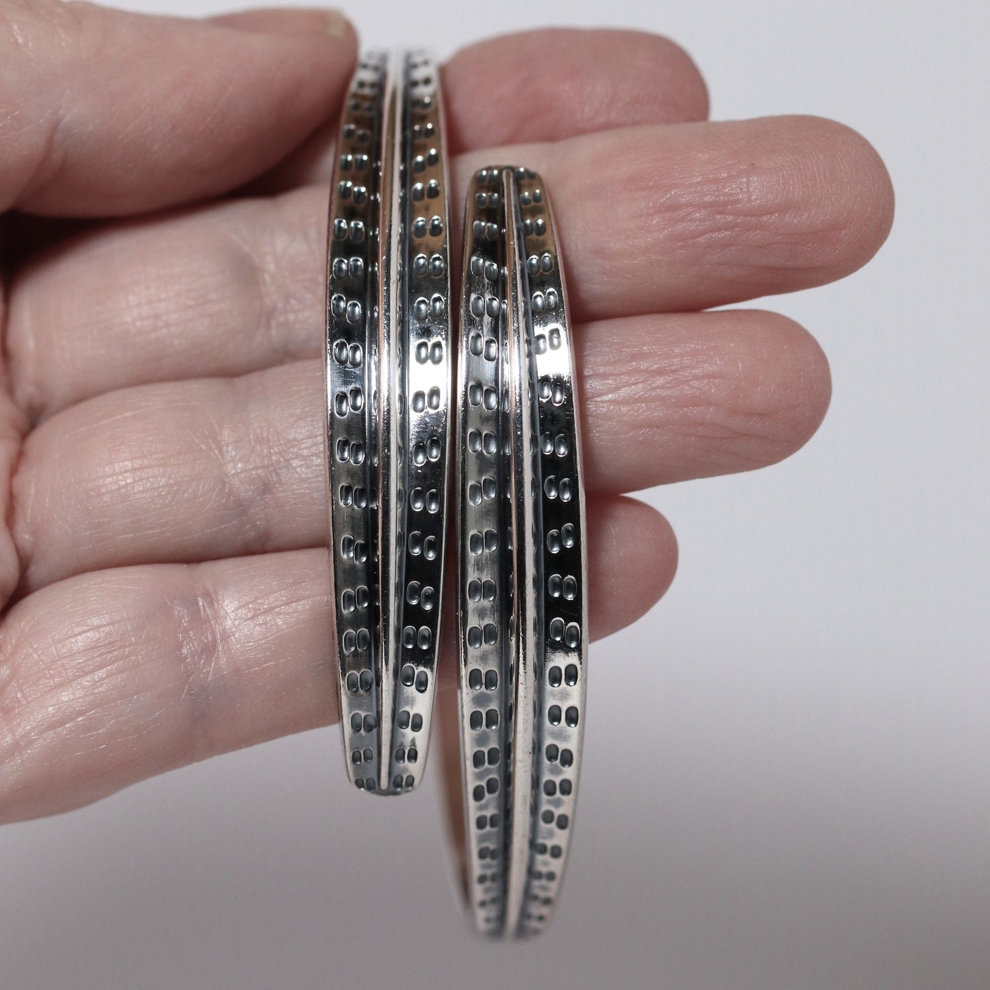 Vintage David Andersen Jewelry | Viking Saga Overlapping Bands Bangle Bracelet Denmark