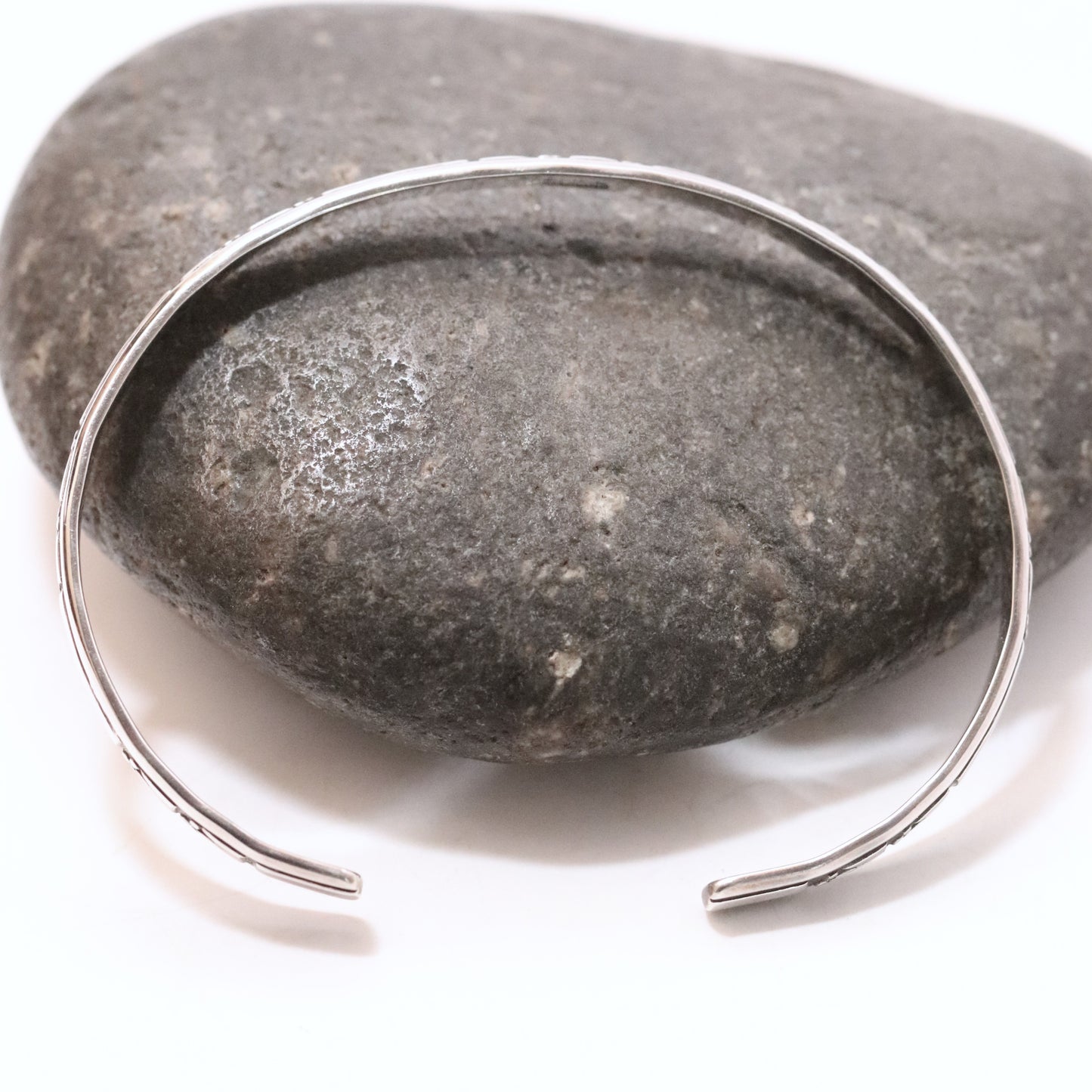 Vintage Ed Levin Silver Jewelry | Art Deco Patterned Cuff Bracelet