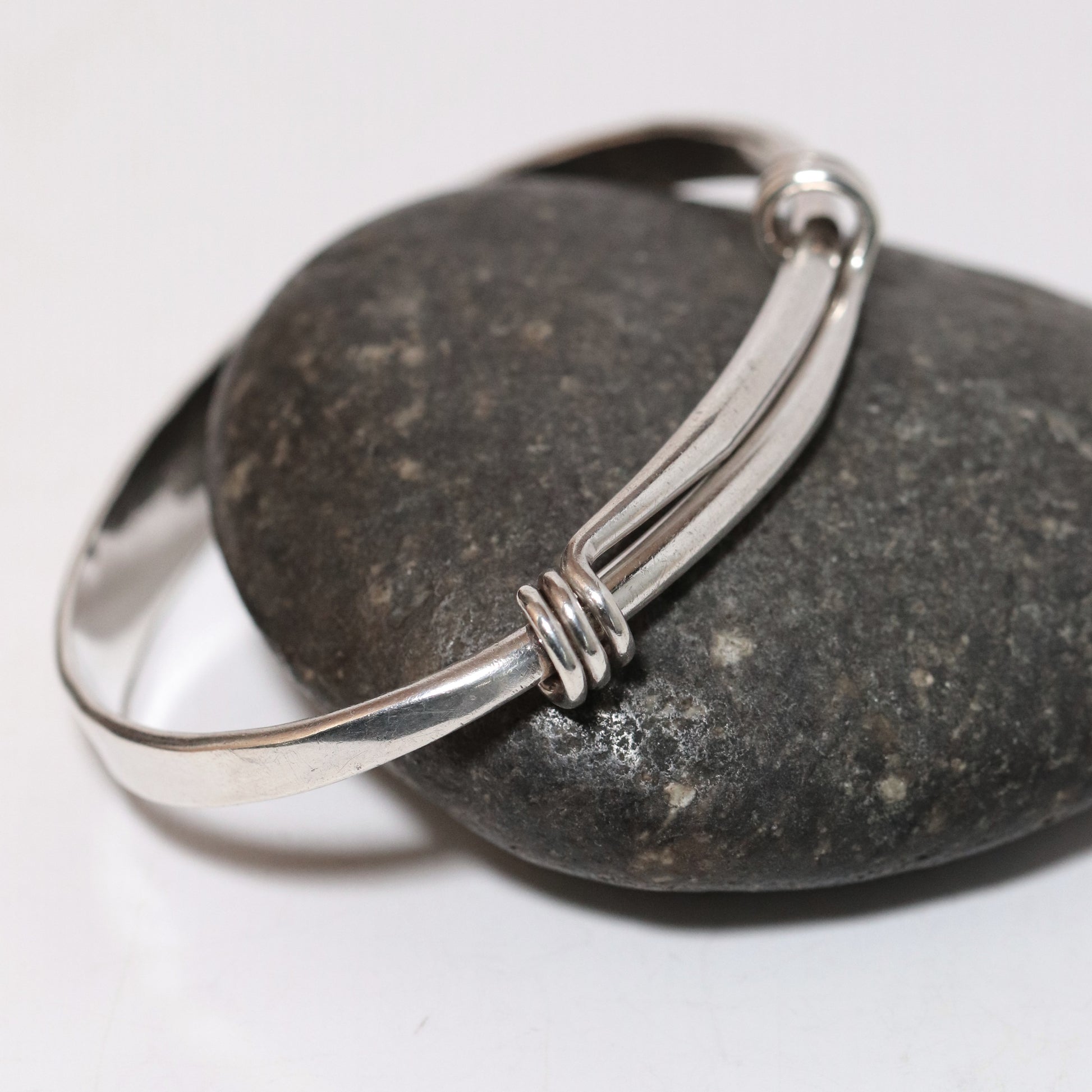 Vintage Ed Levin Silver Jewelry | Heavy Grand Signature Bracelet