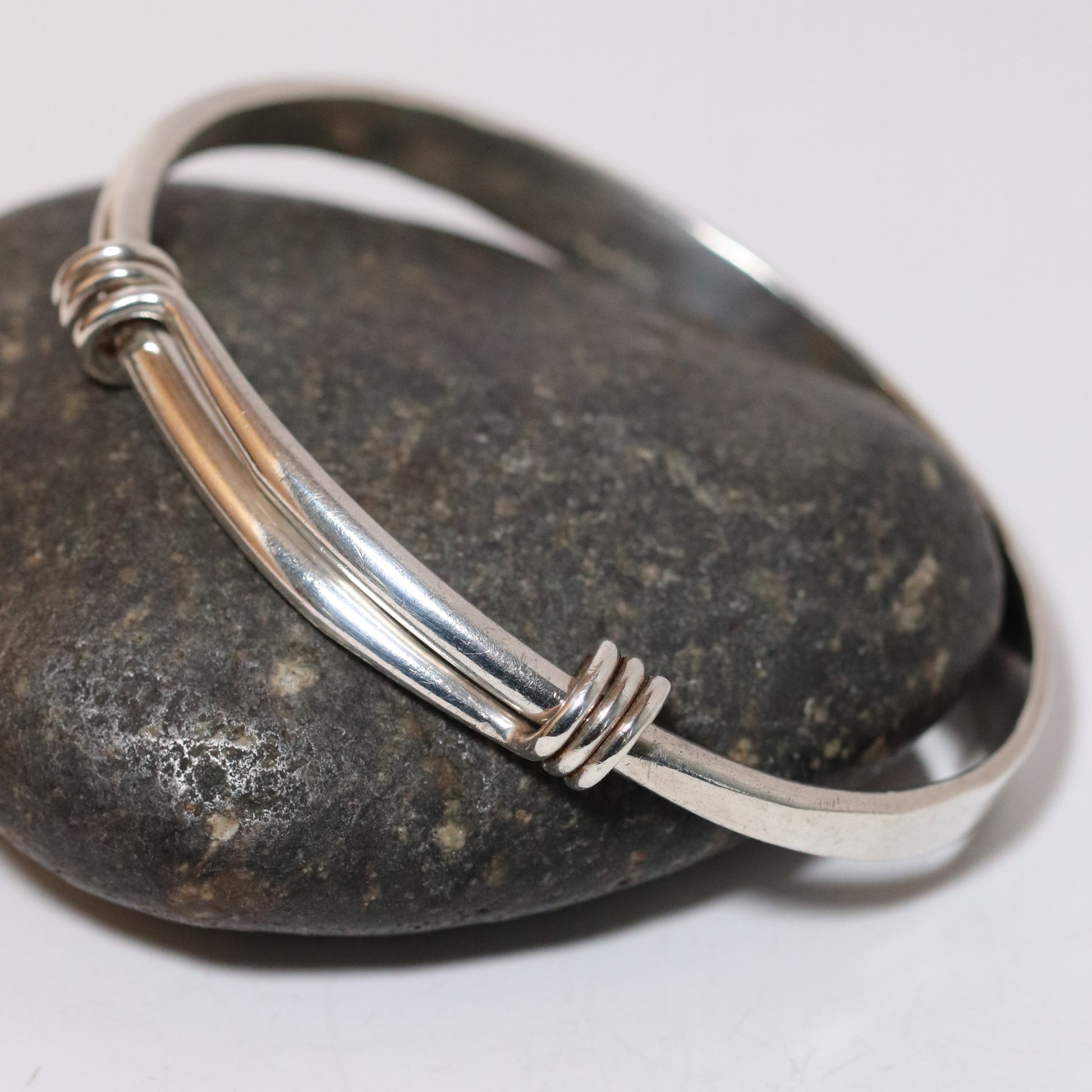 Vintage Ed Levin Silver Jewelry | Heavy Grand Signature Bracelet