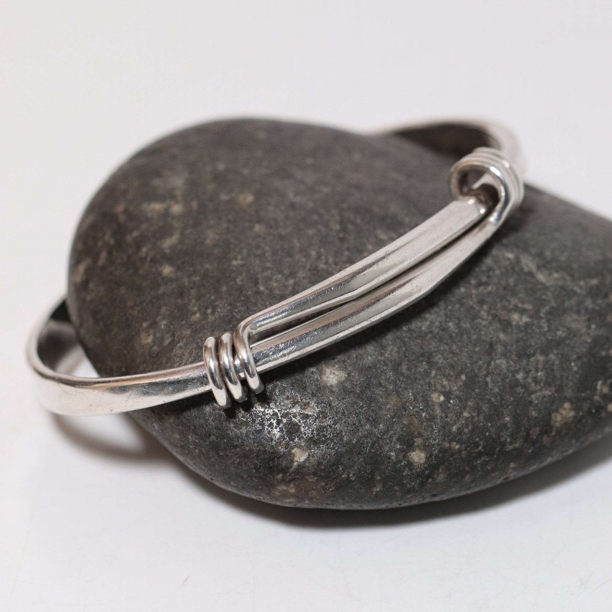 Vintage Ed Levin Silver Jewelry | Heavy Grand Signature Bracelet