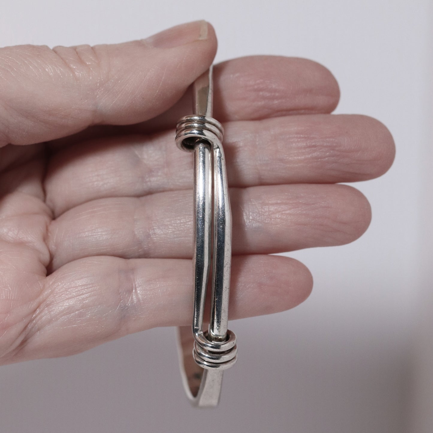 Vintage Ed Levin Silver Jewelry | Heavy Grand Signature Bracelet
