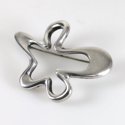 SOLD OUT: Vintage Georg Jensen Jewelry | Henning Koppel Abstract Pin 321 - Carmel Fine Silver Jewelry