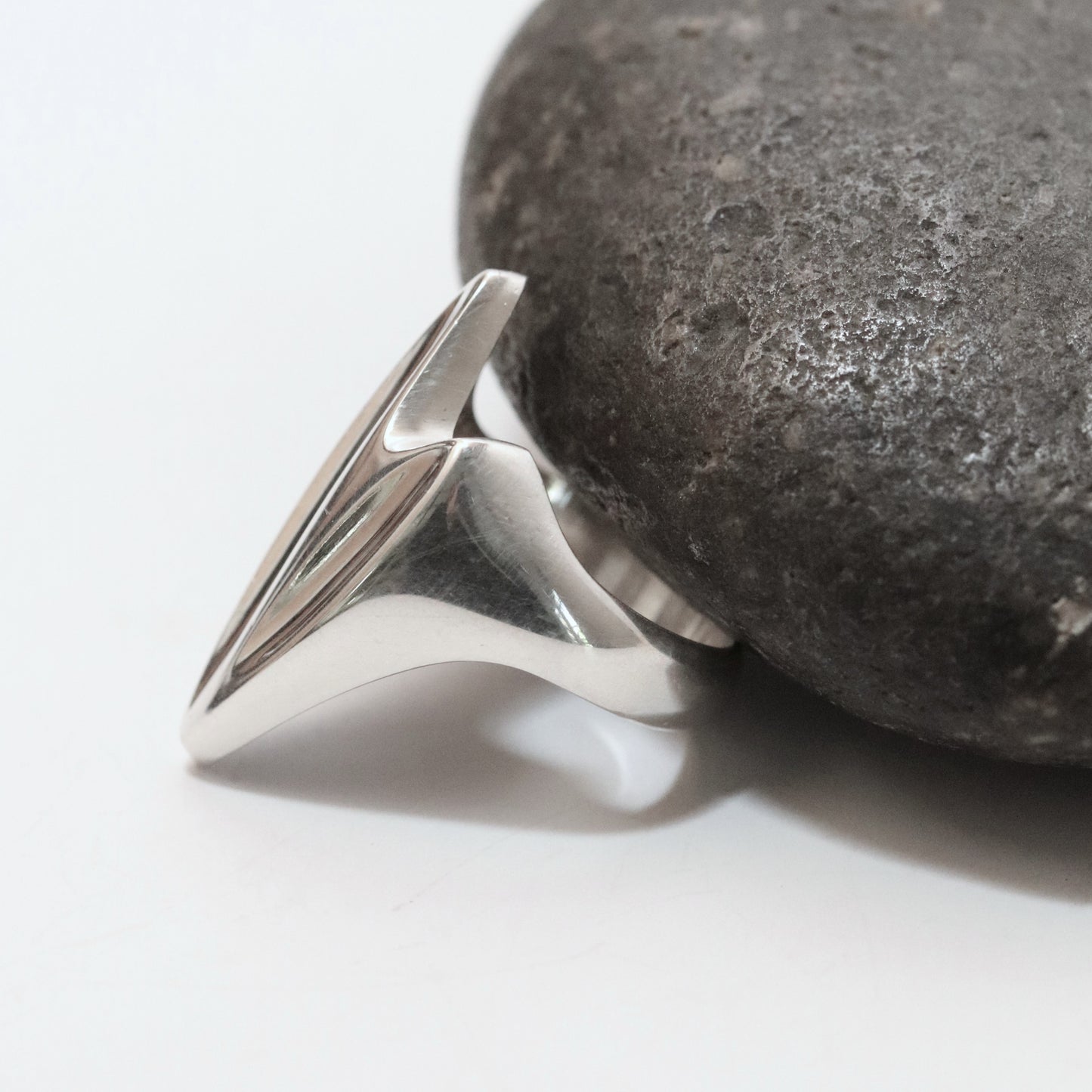Vintage Georg Jensen Jewelry | Henning Koppel Modernist Heart Shape Ring 127