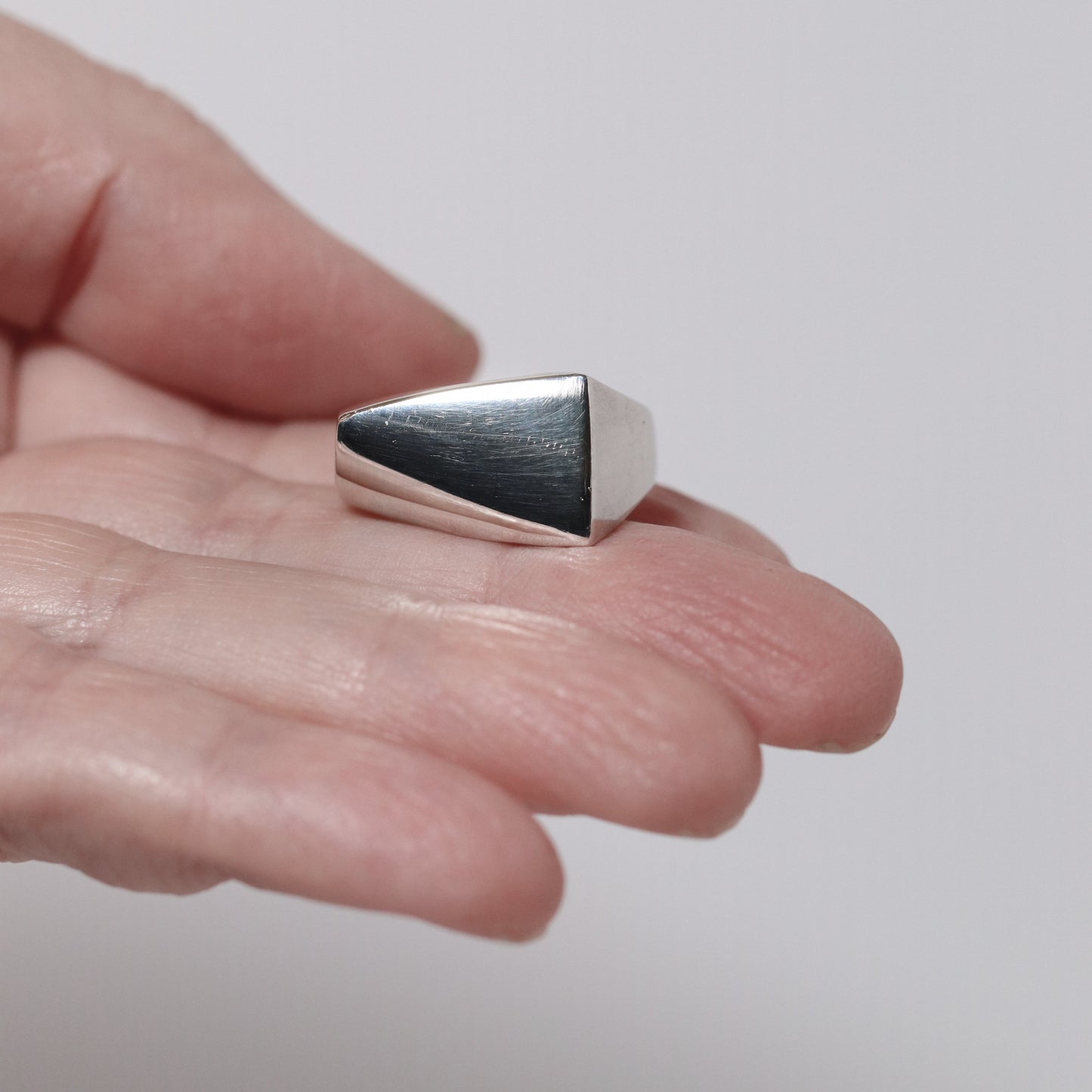Vintage Georg Jensen Jewelry | Modernist Ring 141 Henning Koppel Design Denmark