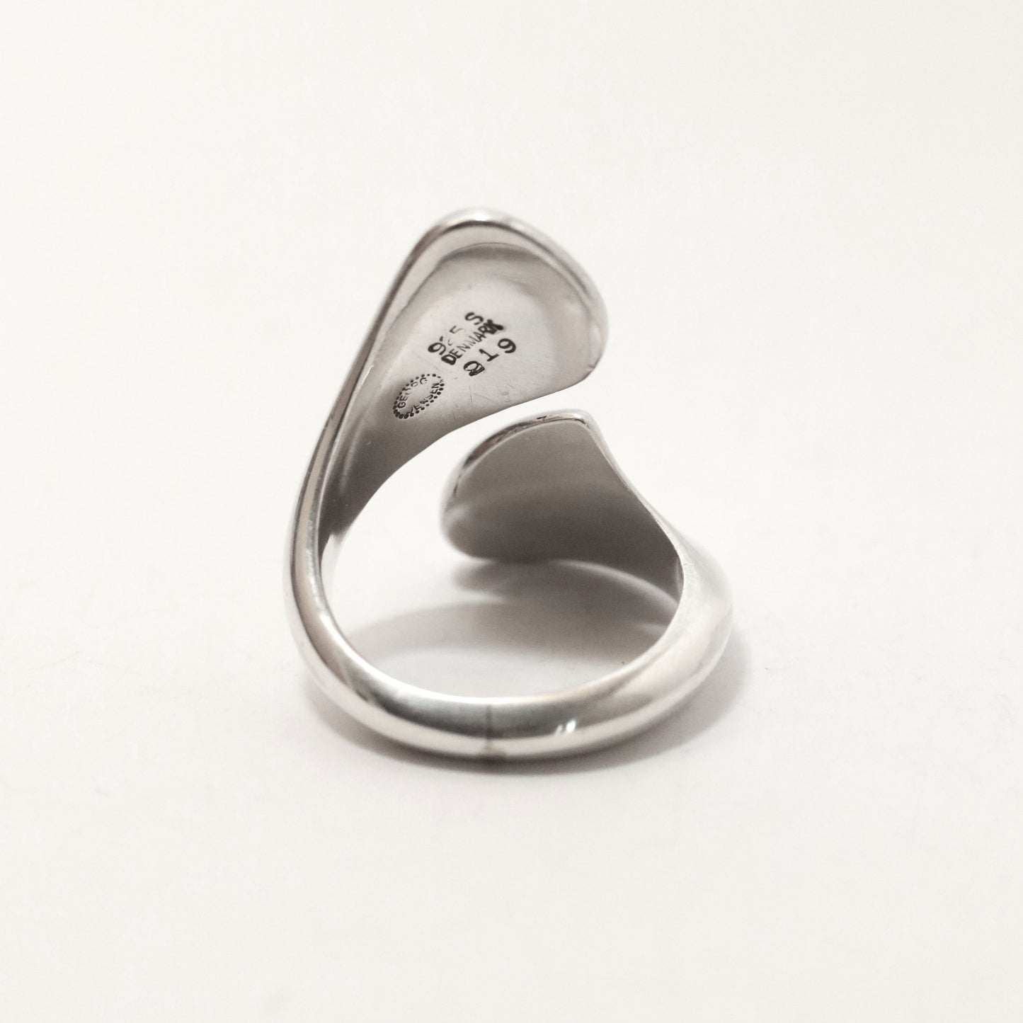 Vintage Georg Jensen Jewelry | Modernist Bypass Ring 219 Henning Koppel Design Denmark