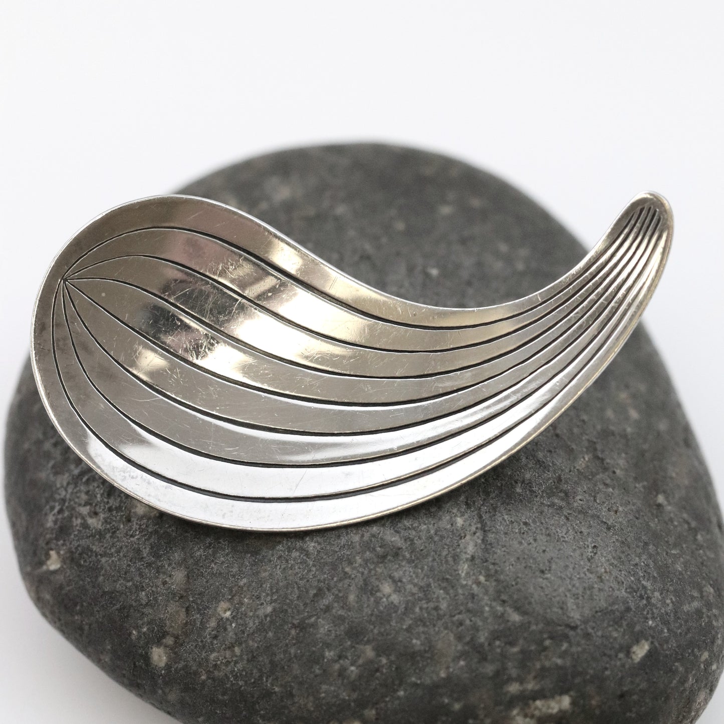 Vintage Hermann Siersbøl Jewelry | Mid-Century Modernist Abstract Brooch Denmark