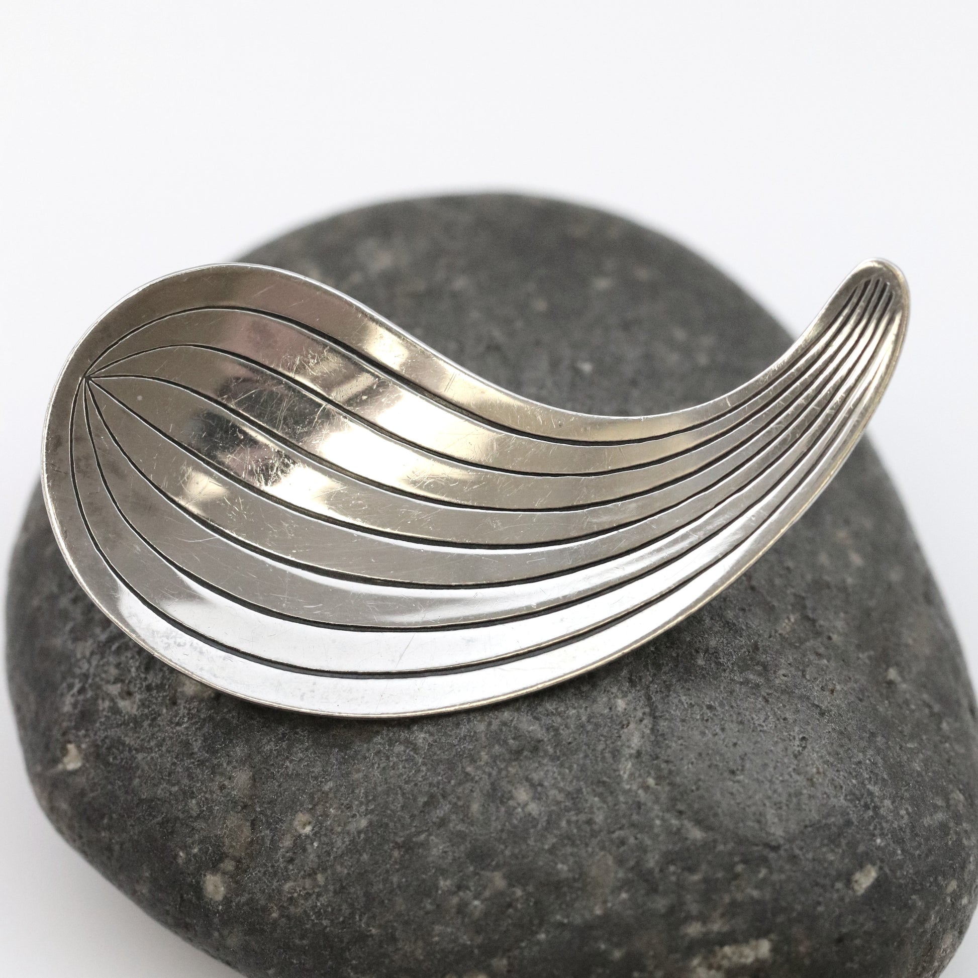 Vintage Hermann Siersbøl Jewelry | Mid-Century Modernist Abstract Brooch Denmark