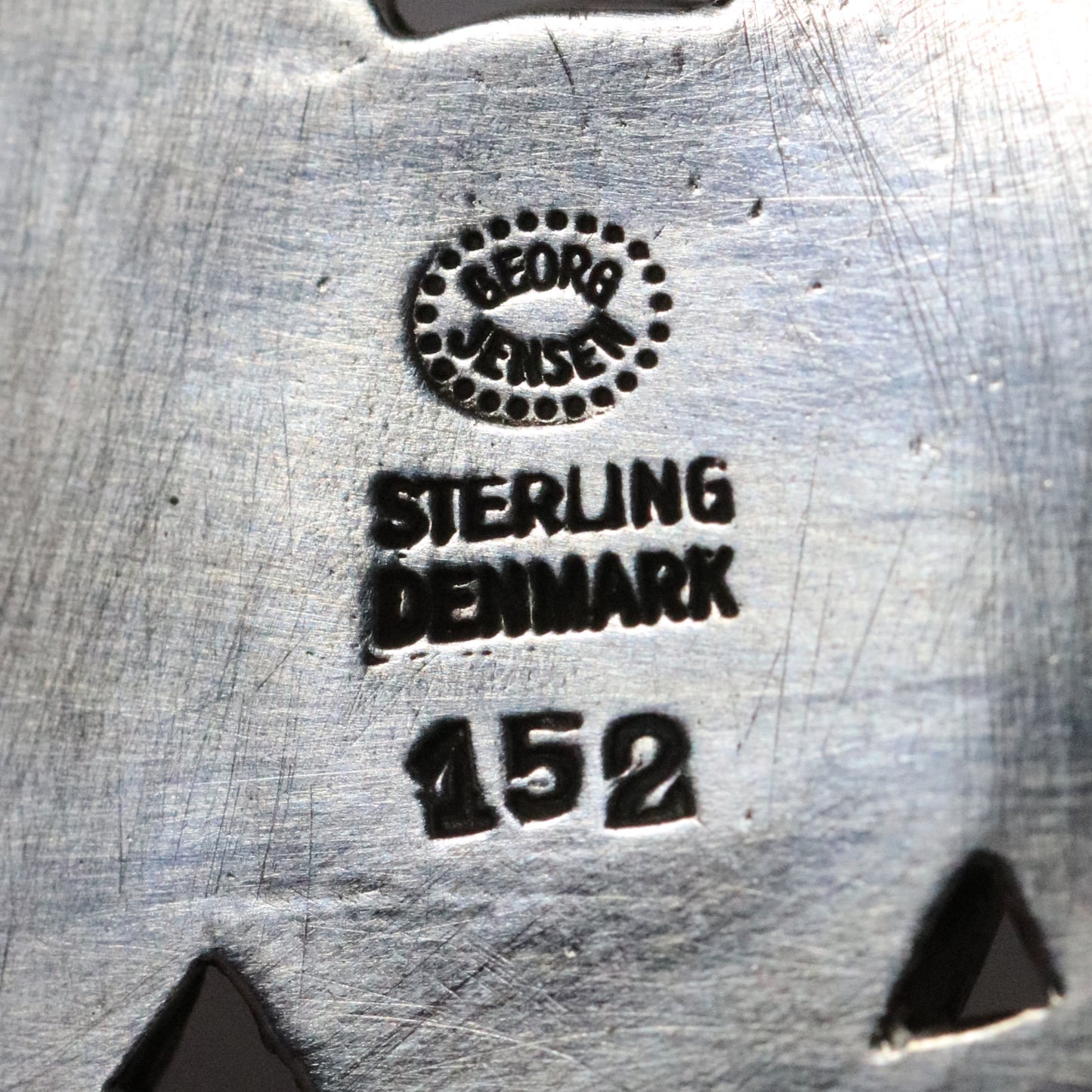 Vintage Georg Jensen Jewelry | Floral Chrysoprase Brooch 152 Denmark