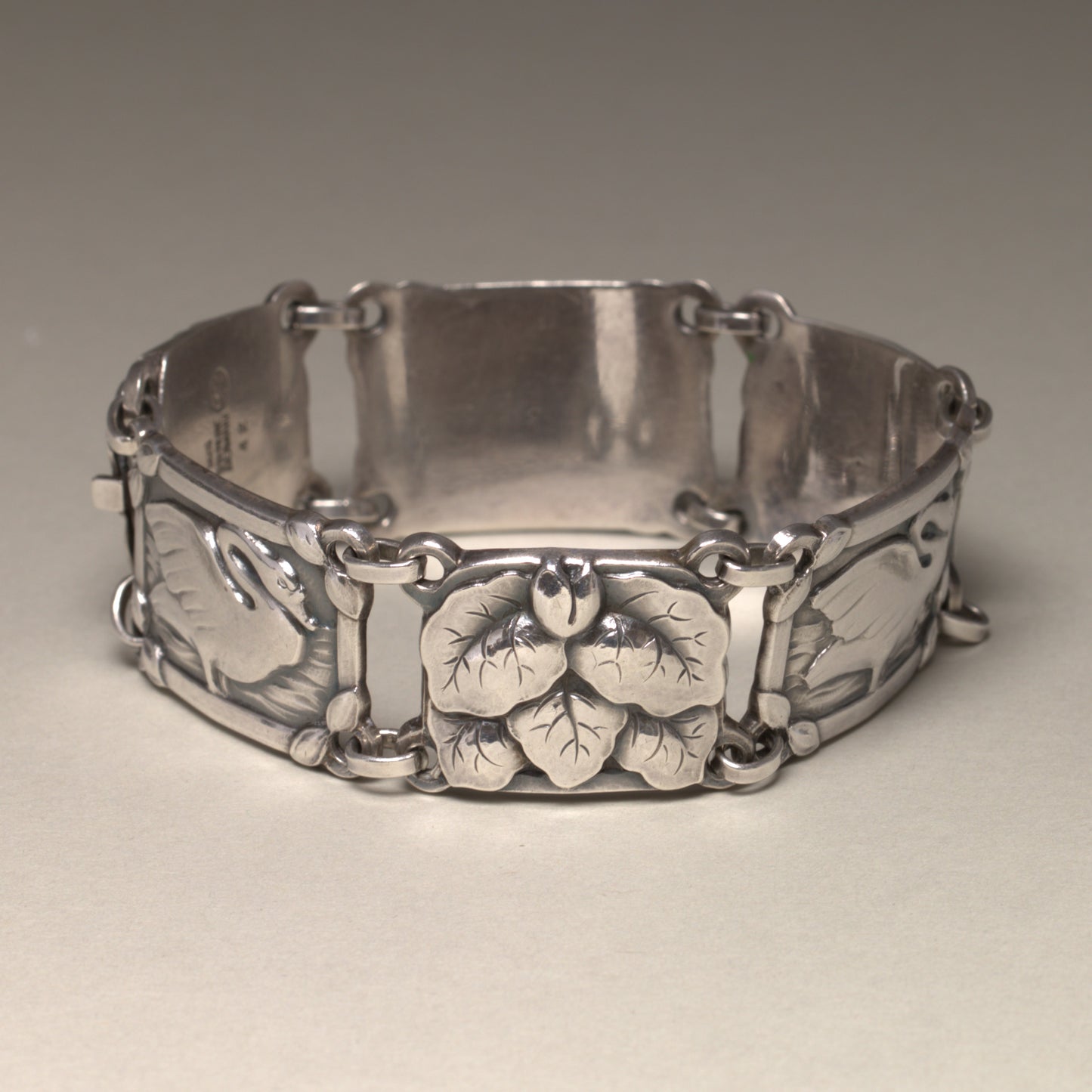 Vintage Georg Jensen Jewelry | Art Nouveau Swan Bracelet 42