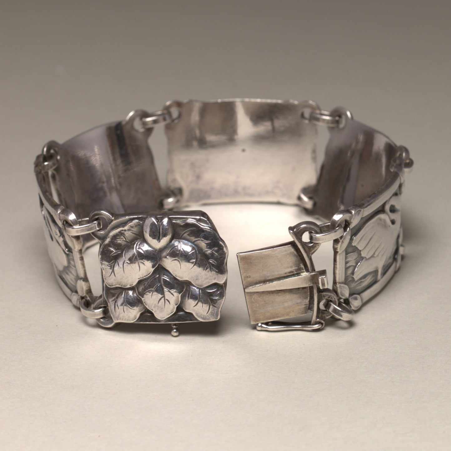 Vintage Georg Jensen Jewelry | Art Nouveau Swan Bracelet 42