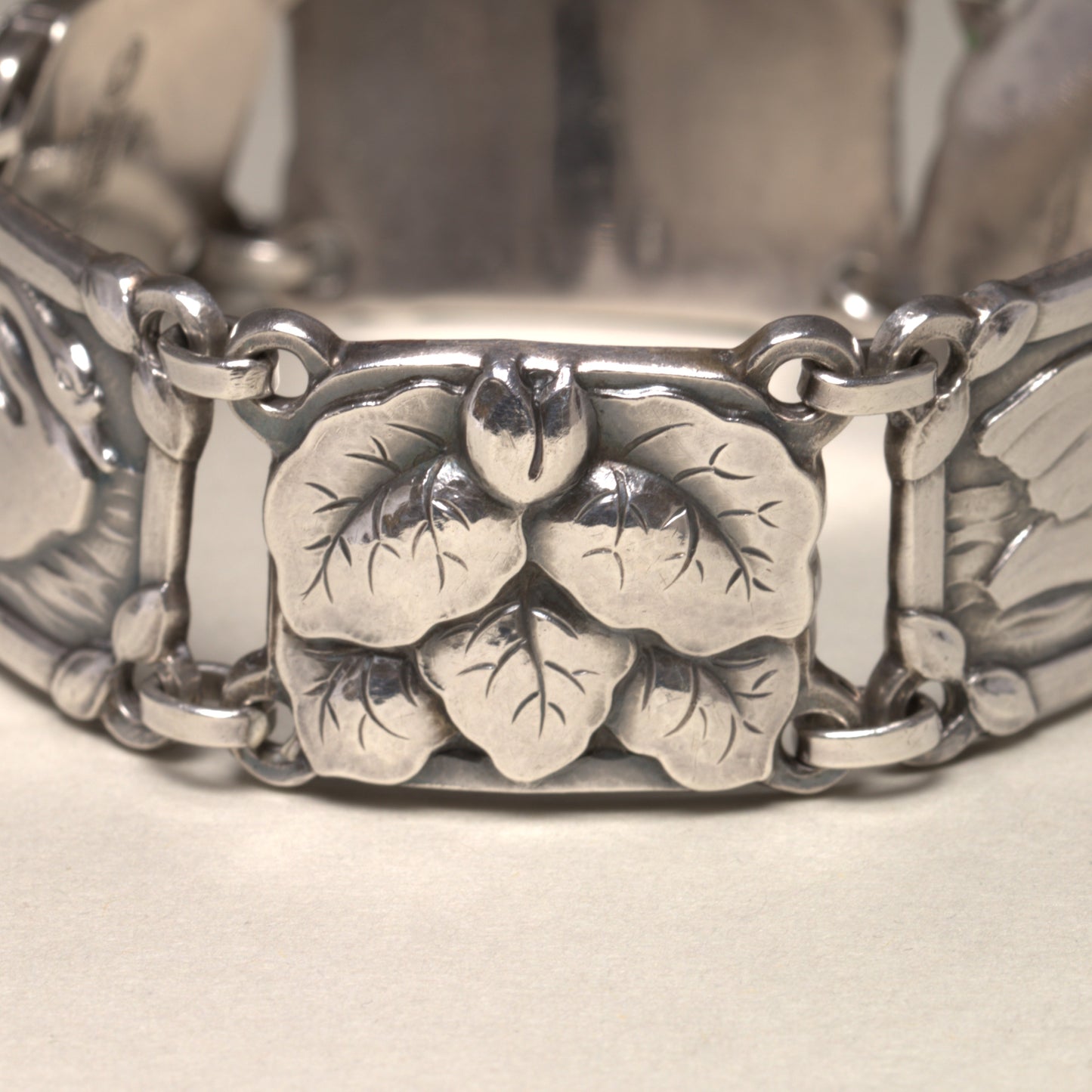Vintage Georg Jensen Jewelry | Art Nouveau Swan Bracelet 42